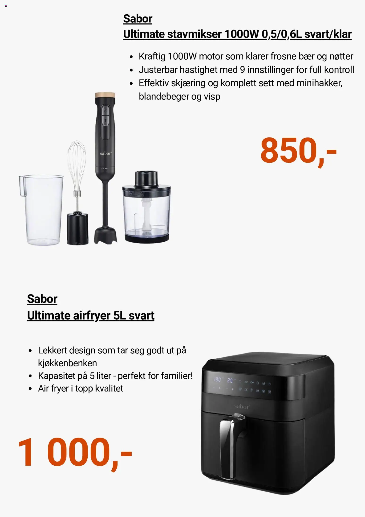 {H1} | Side: 2 | Produkter: Visp, Nøtter, Airfryer, Kapris