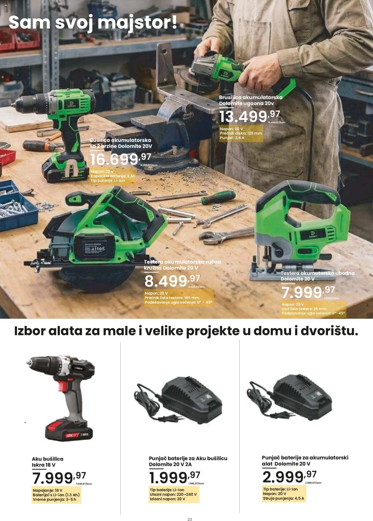 PerSu katalog - važi od 30.07.2026 | Strana: 23 | Proizvode: Brusilica, Bušilica, Alat, Baterije