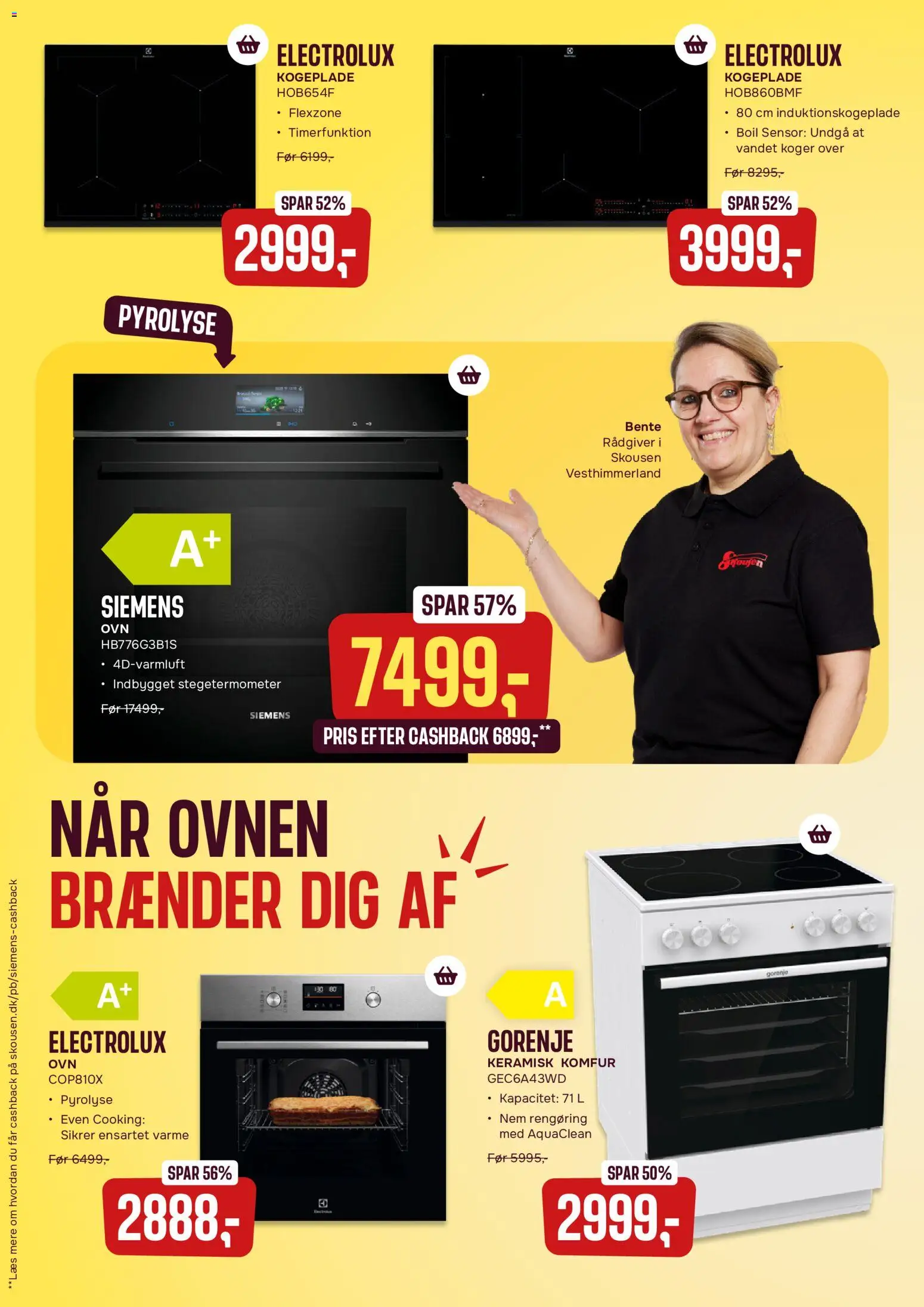 Skousen tilbudsavis – gyldig fra 08.06.2026 | Side: 4 | Produkter: Komfur, Kogeplade