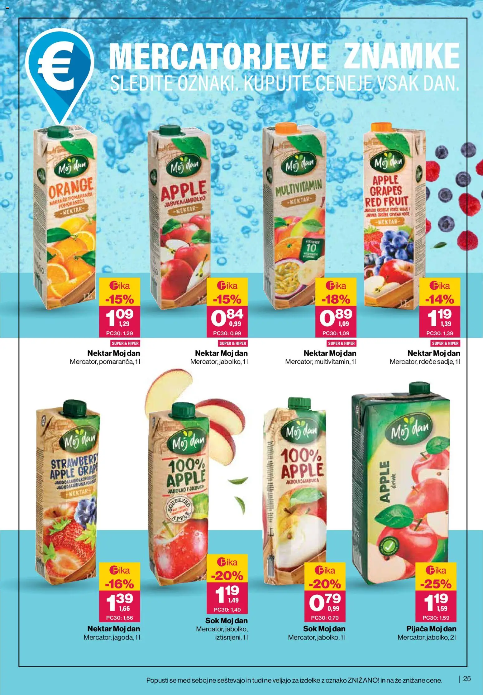Novi Mercator katalog ponudbe – veljaven od 27.05.2026 | Stran: 25 | Izdelki: Sok