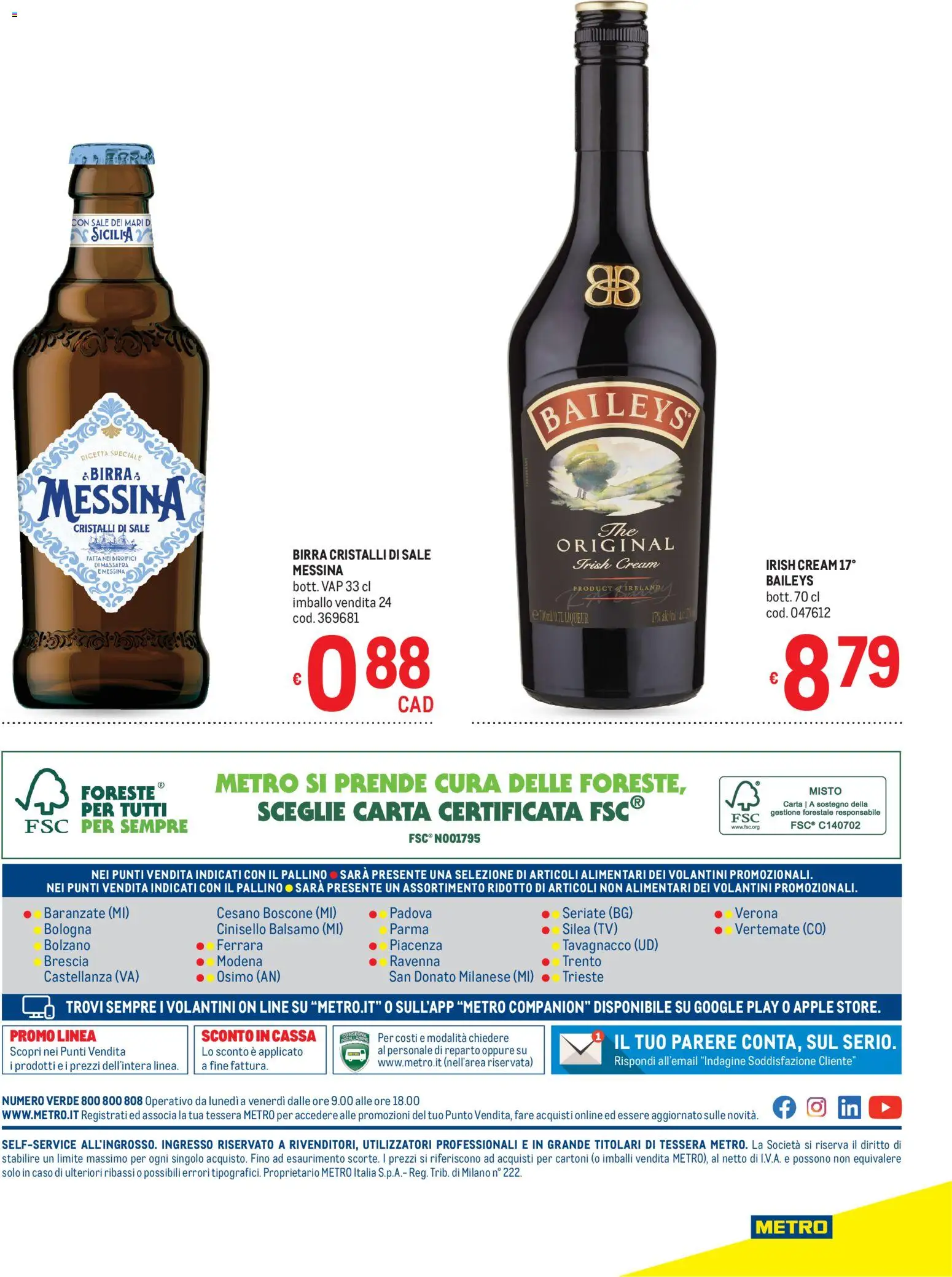 Volantino Metro del 11.06.2026 | Pagina: 40 | Prodotti: Balsamo, Birra, Sale, TV