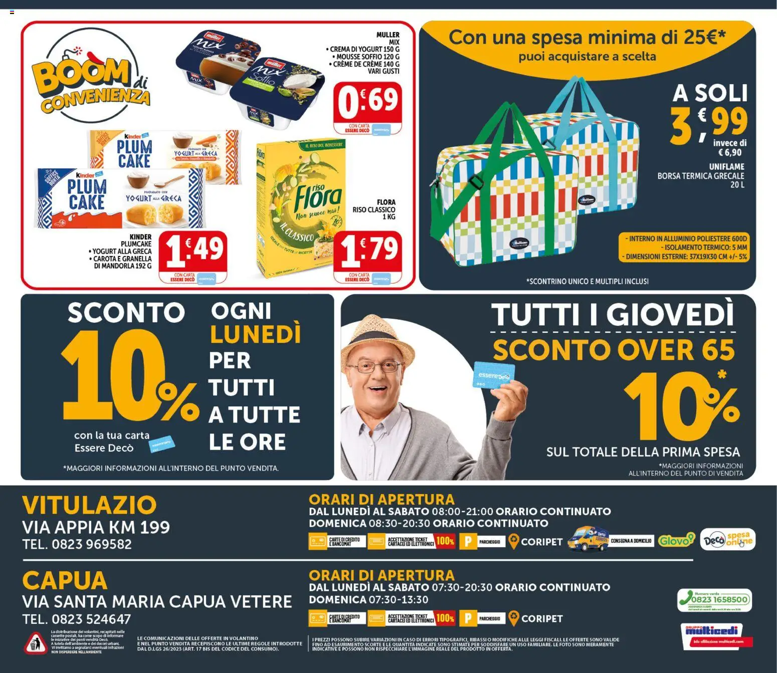 Volantino Decò del 20.05.2026 | Pagina: 20 | Prodotti: Crema, Yogurt, Borsa termica, Plumcake