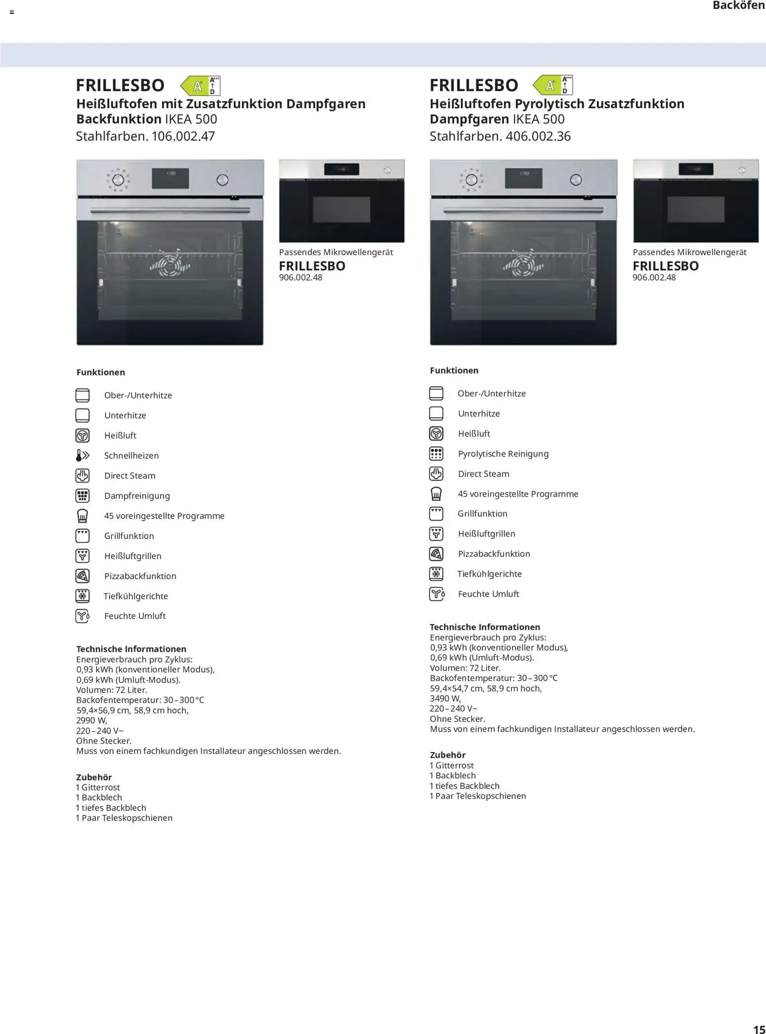 Ikea Elektrogeräte – gültig ab 19.06.2026 | Seite: 15