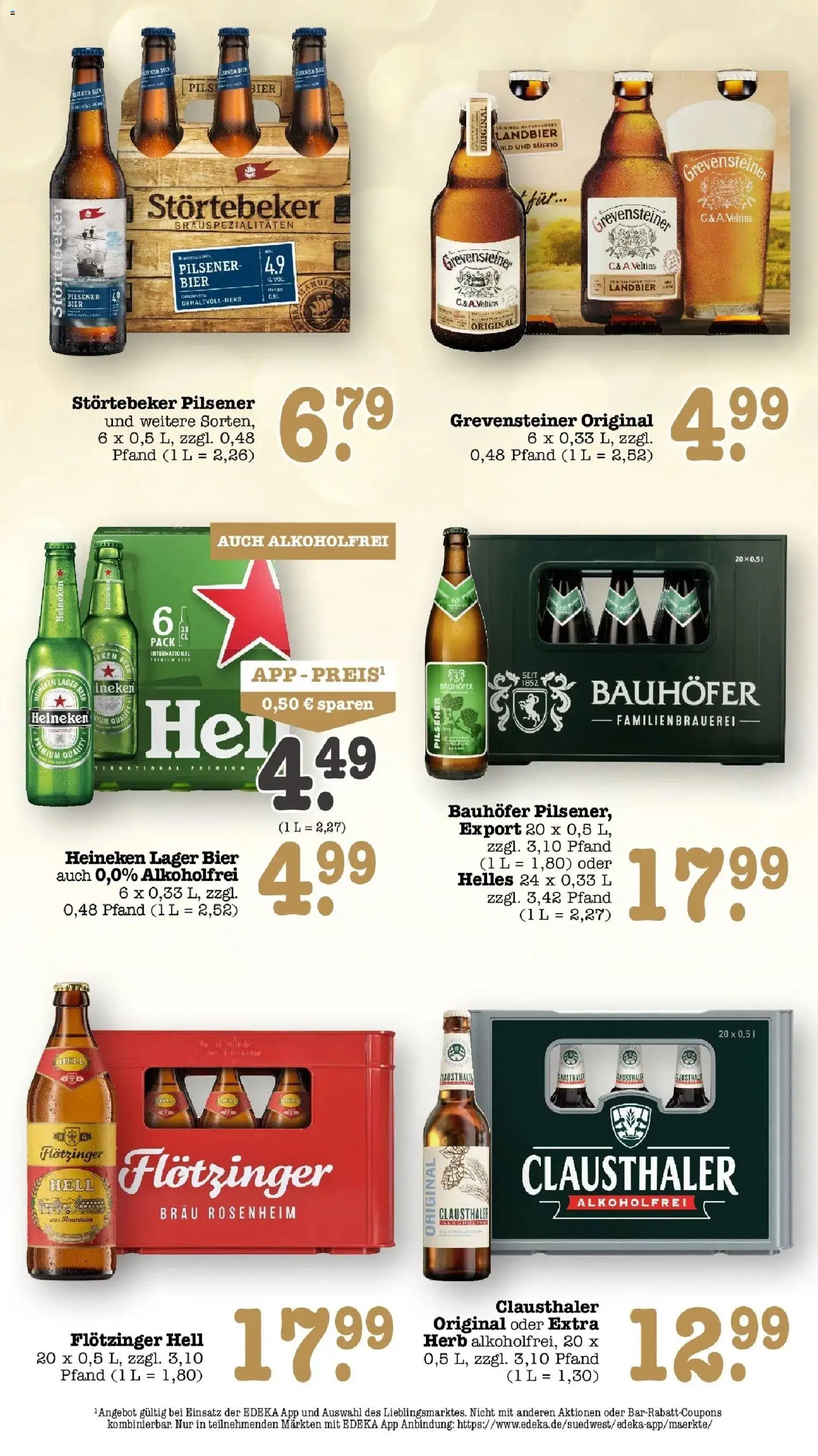 E center Prospekt Karlsruhe (ab 05.10.2026) zum Blättern | Seite: 56 | Produkte: Bier, Heineken