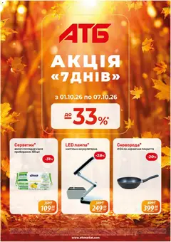 АТБ акції дійснийкції з 01.10.2026