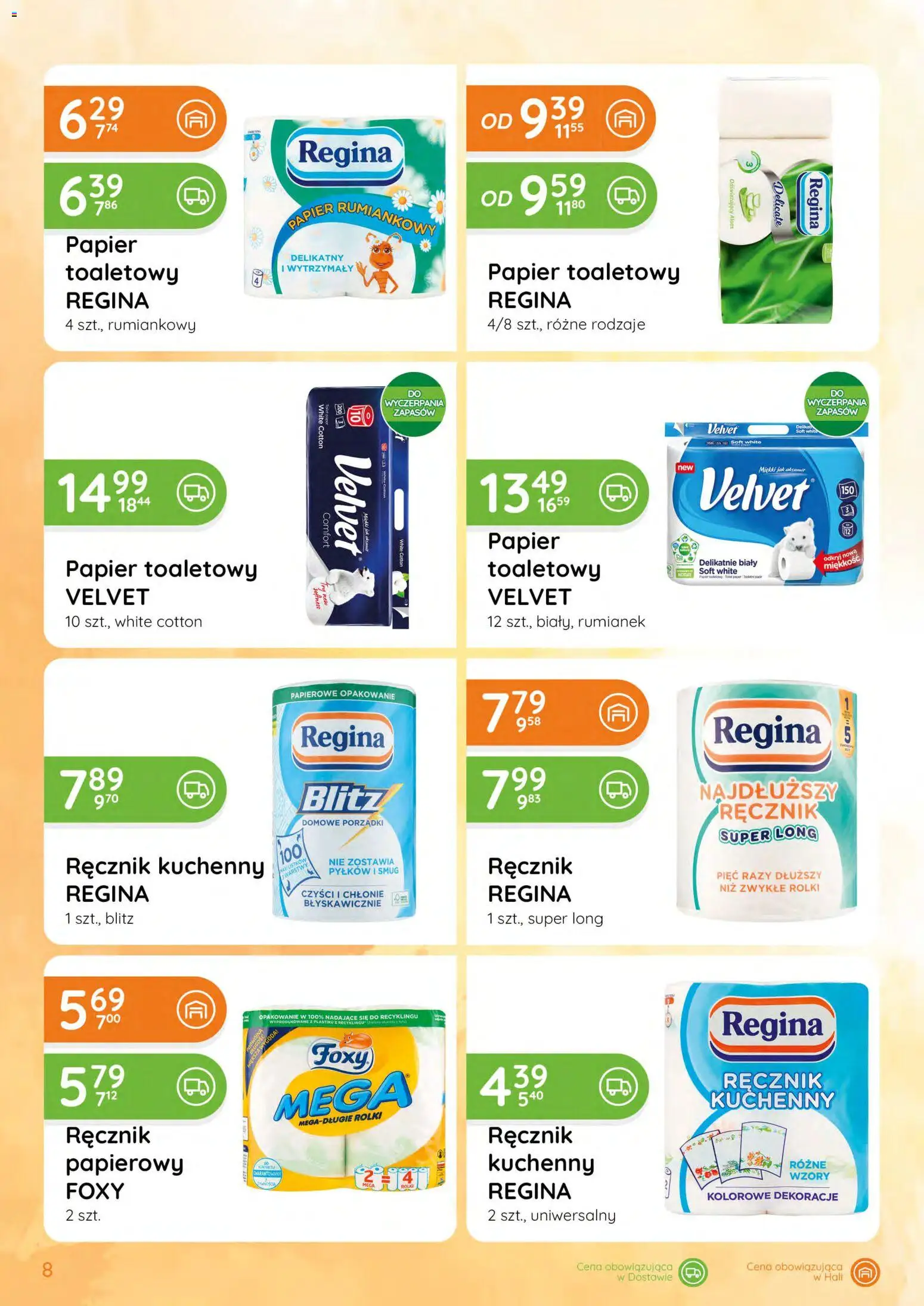 Eurocash gazetka - Katalog Chemiczny od 07.05.2026 | Strona: 8 | Produkty: Papier toaletowy, Rolki