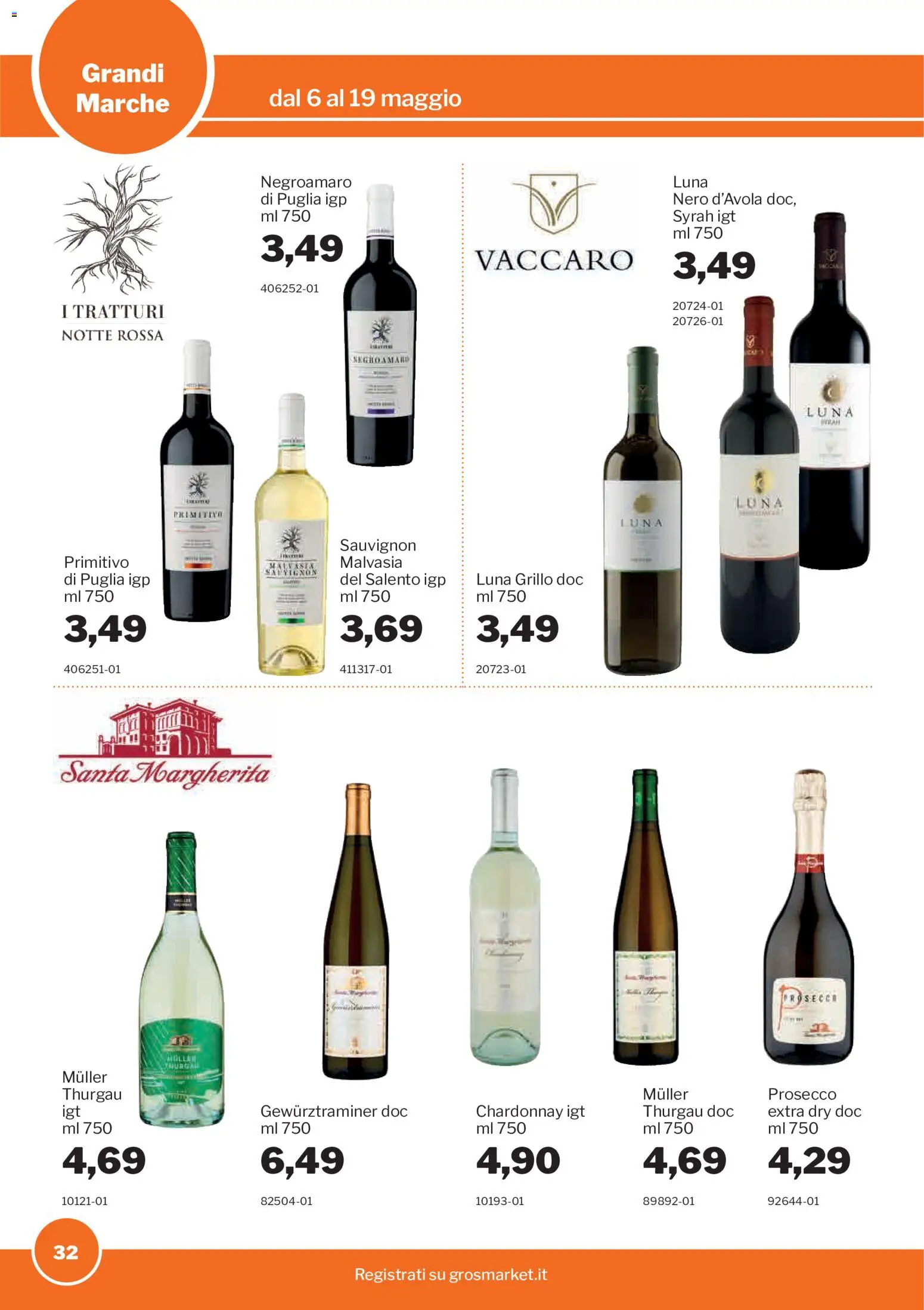 Volantino Sogegross del 06.05.2026 | Pagina: 32 | Prodotti: Prosecco