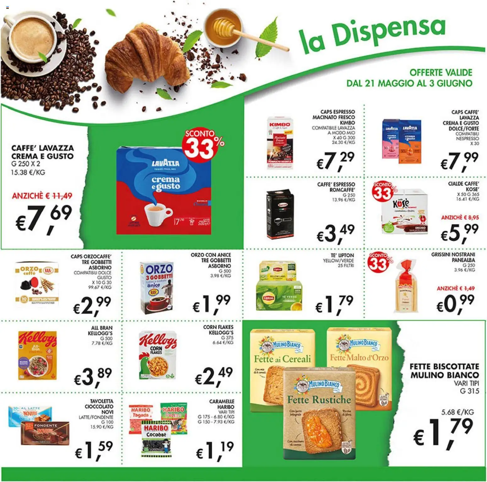 Volantino Coal del 21.05.2026 | Pagina: 22 | Prodotti: Caramelle, Latte, Fette biscottate, Lavazza