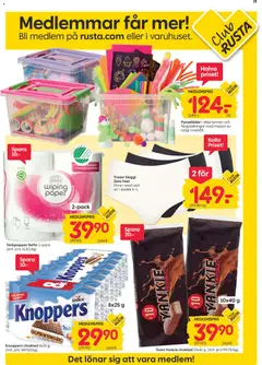 Toms Yankie choklad 10x40 g, Toms Yankie choklad 10x40 g. - Förhandsvisning av reklamblad från butik Rusta aktuell från 14/09/2026 | Sida: 15 | Produkter: Trosor, Choklad