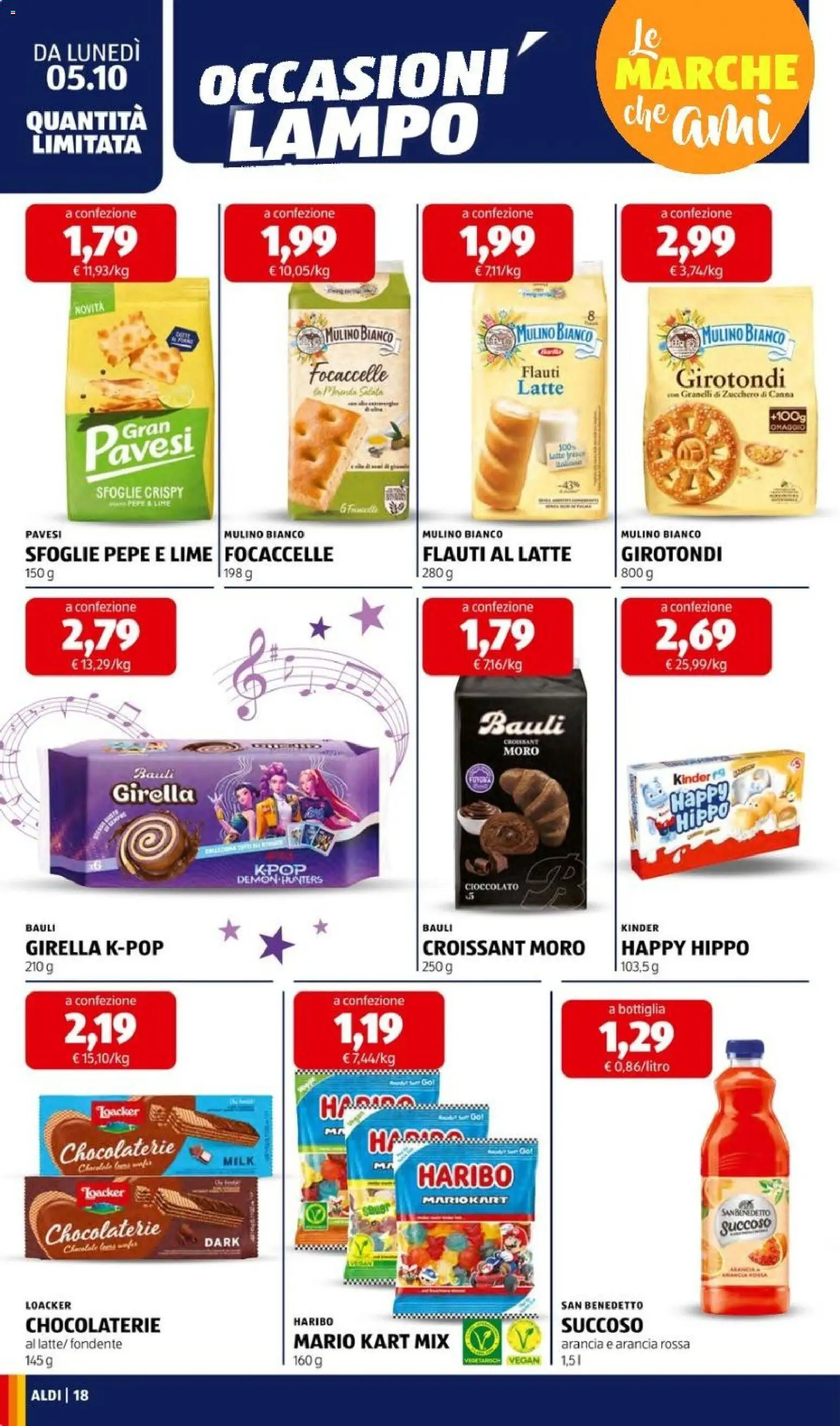 Volantino Aldi del 05/10/2026 | Pagina: 20 | Prodotti: Cioccolato, Pepe, Lime, Zucchero di canna