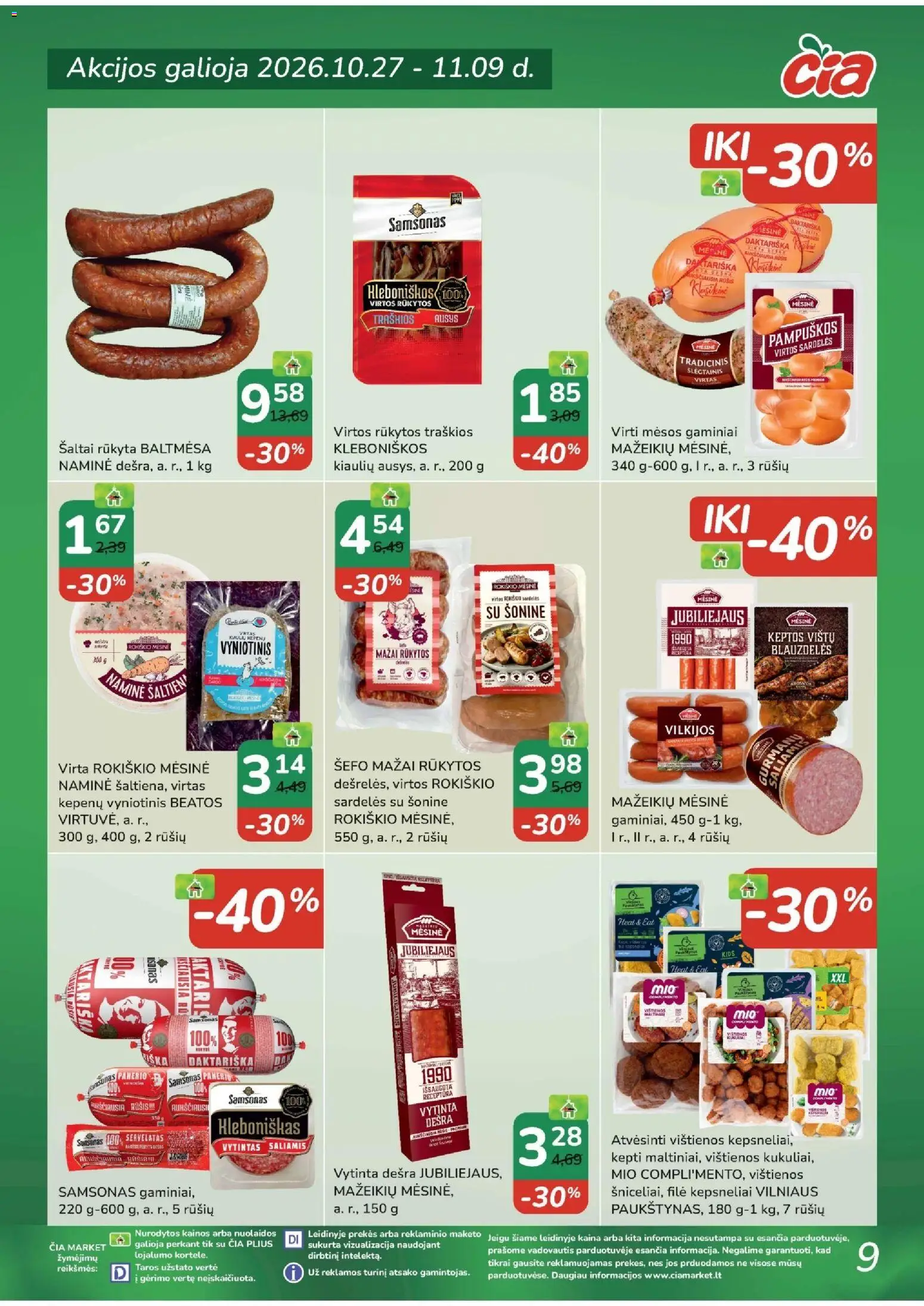 ČIA MARKET akcijos nuo 2026.10.27 | Puslapis: 9