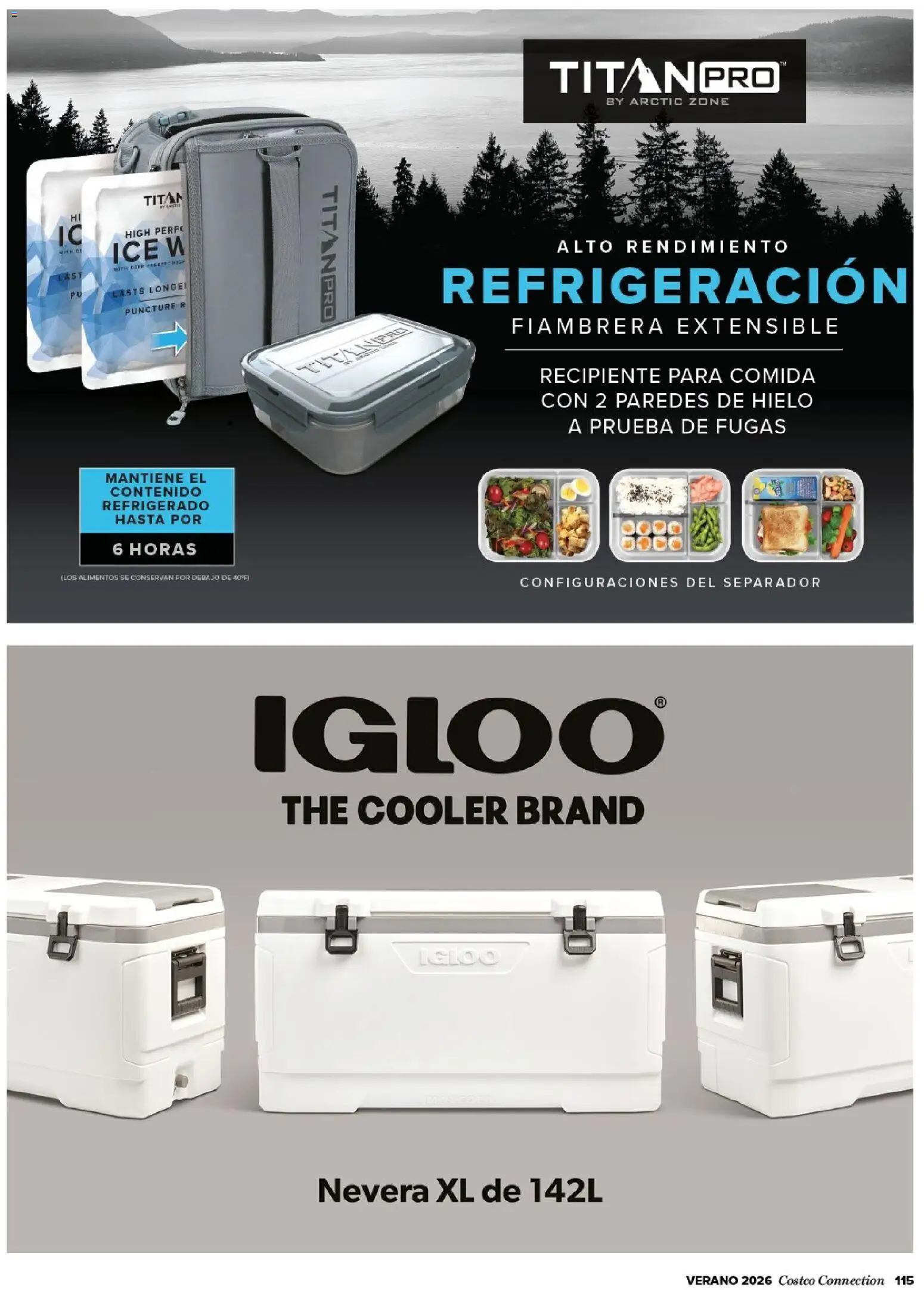 Costco catálogo │ válido desde el 15.06.2026 | Página: 115 | Productos: Fiambrera, Ηλεκτρονικα ειδη, Nevera, Κούβα