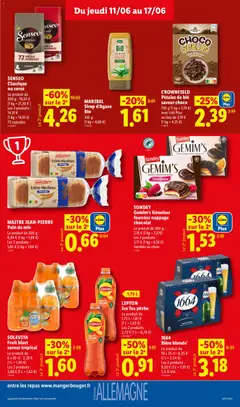 LIDL - Prévisualisation de LIPTON Ice Tea pêche, Peach flavored iced tea, 1.75 L bottle. valide à partir de 11.06.2026 | Page: 11