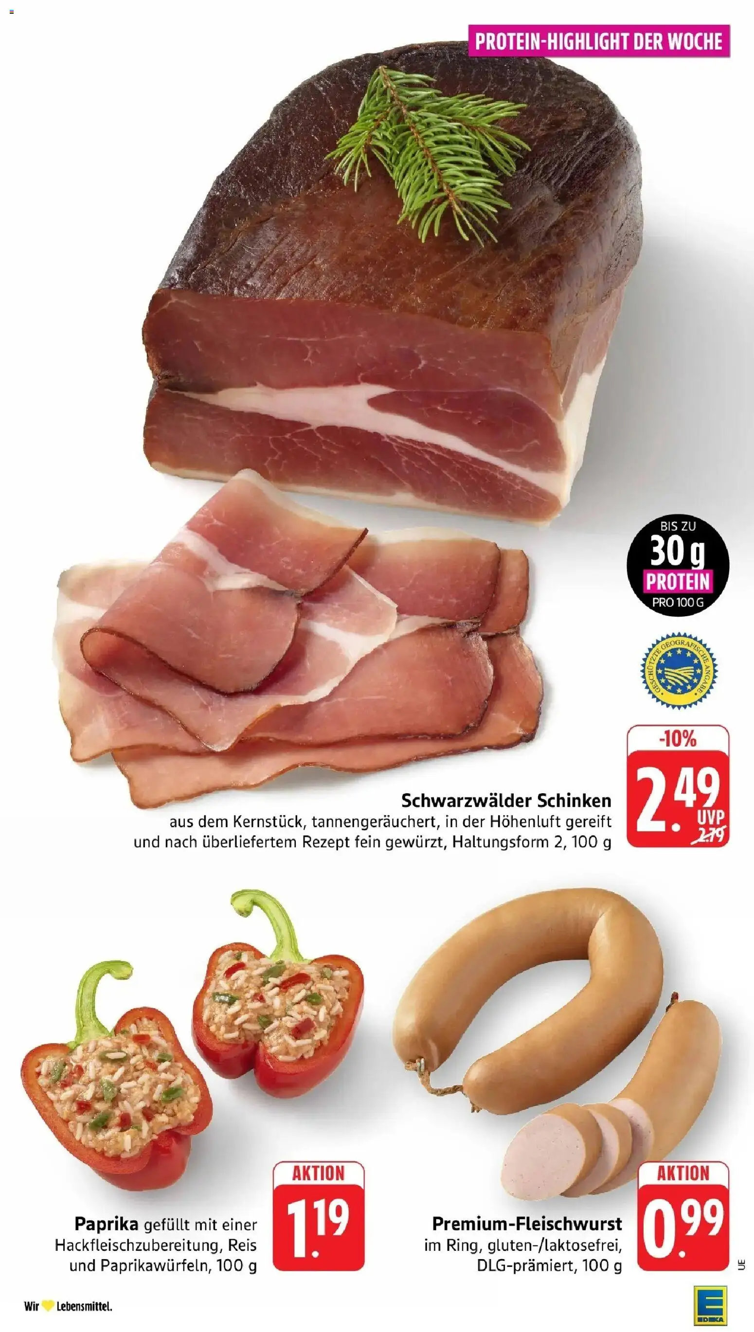 Edeka Prospekt Heilbronn (ab 07.09.2026) » Angebote Online | Seite: 6 | Produkte: Paprika, Schinken, Reis