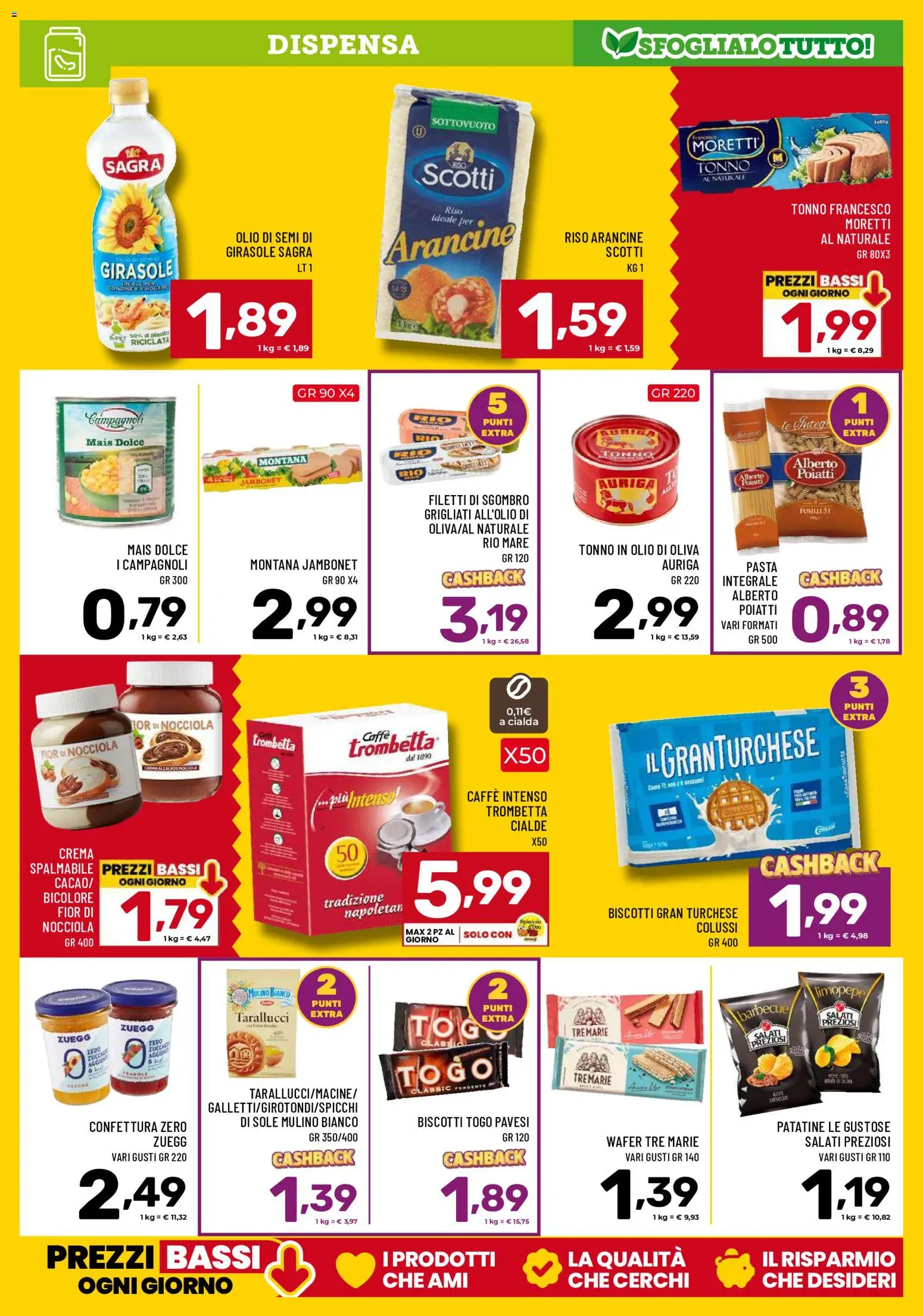 Volantino Il Centesimo del 13/10/2026 | Pagina: 9 | Prodotti: Pasta, Mais, Cialde, Olio di Oliva