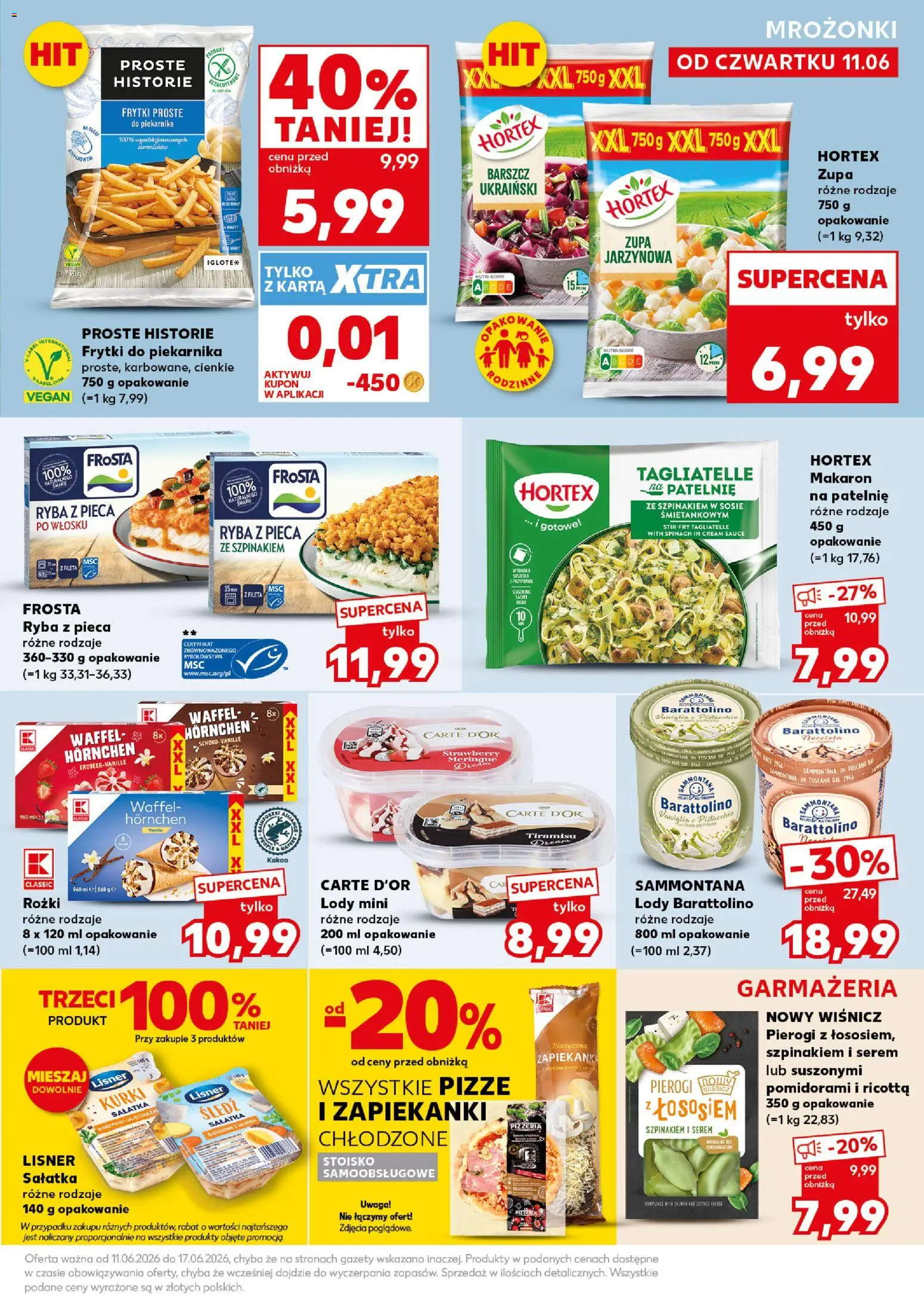 Kaufland Polsko leták - Mocny start od 15.06.2026 | Strana: 19 | Produkty: Ryba, Carte d'or, Cottage cheese, Cottage