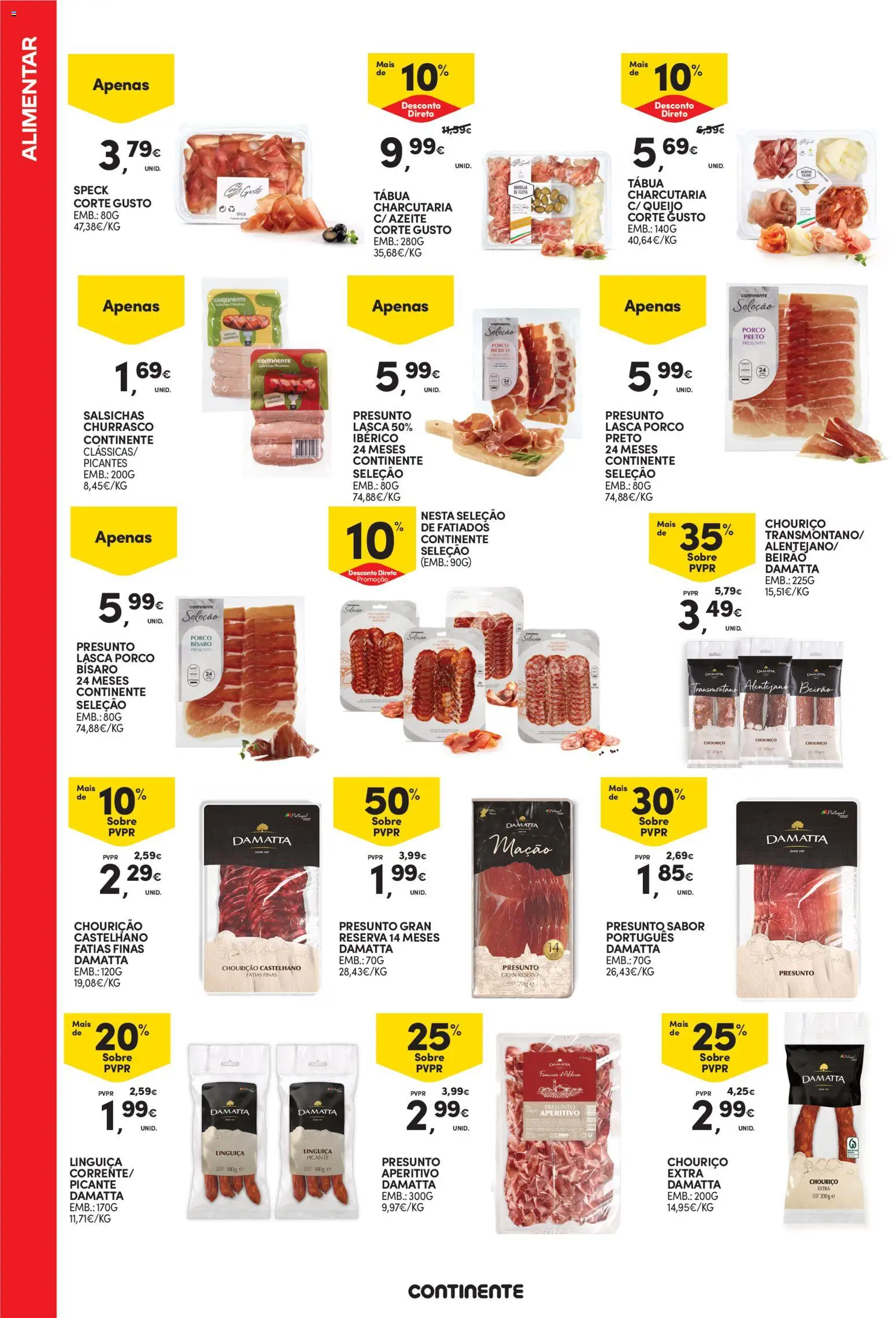 Continente  Açores: Verão │ válido de 26.05.2026 | Página: 22 | Produtos: Linguiça, Queijo, Presunto, Chouriço