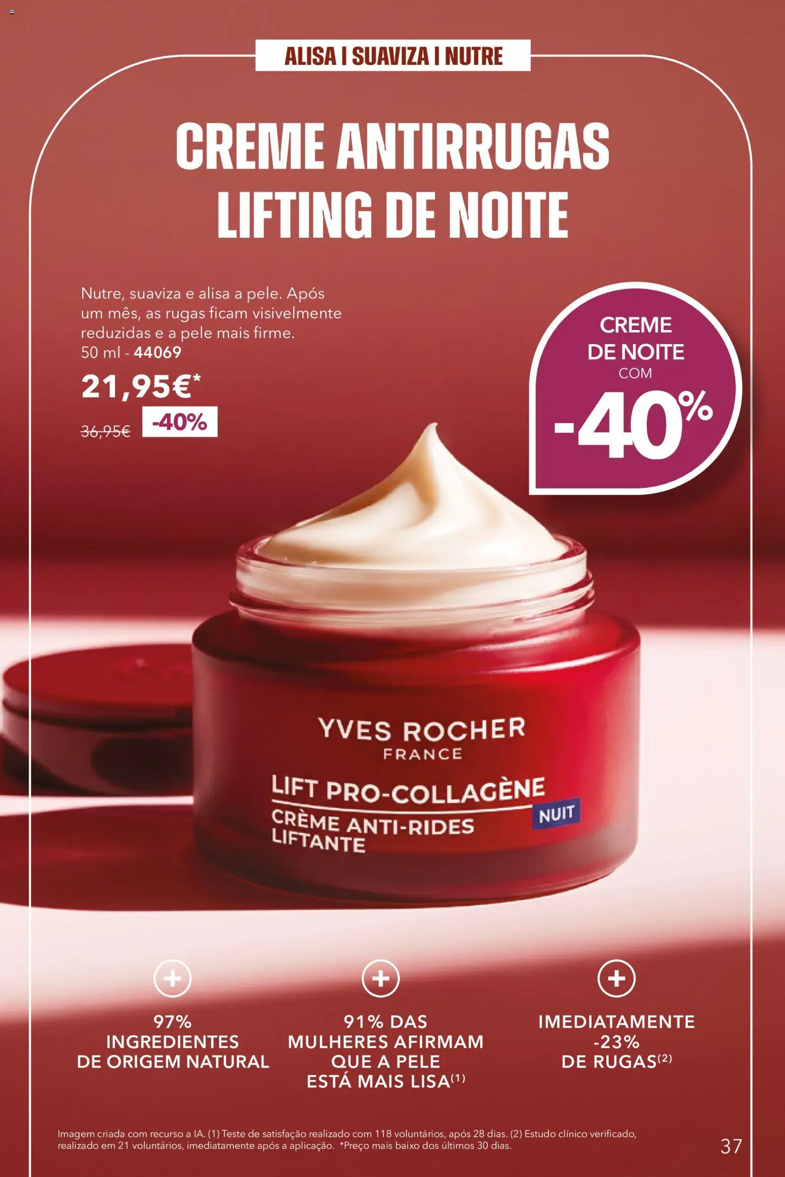 Yves Rocher Catalogo 13 │ válido de 21/10/2026 | Página: 37 | Produtos: Ingredientes, Creme