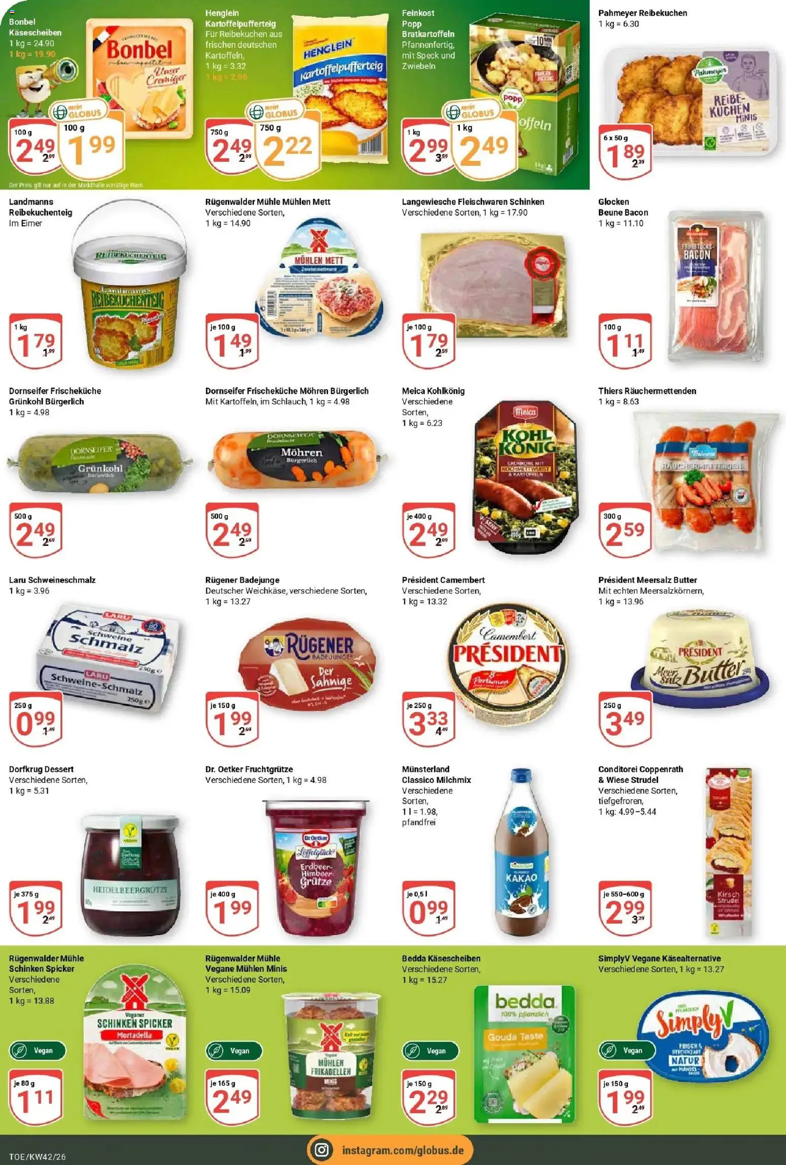 Globus Prospekt Tönisvorst (ab 12.10.2026) » Angebote online | Seite: 12 | Produkte: Butter, Kartoffeln, Zwiebeln, Schinken