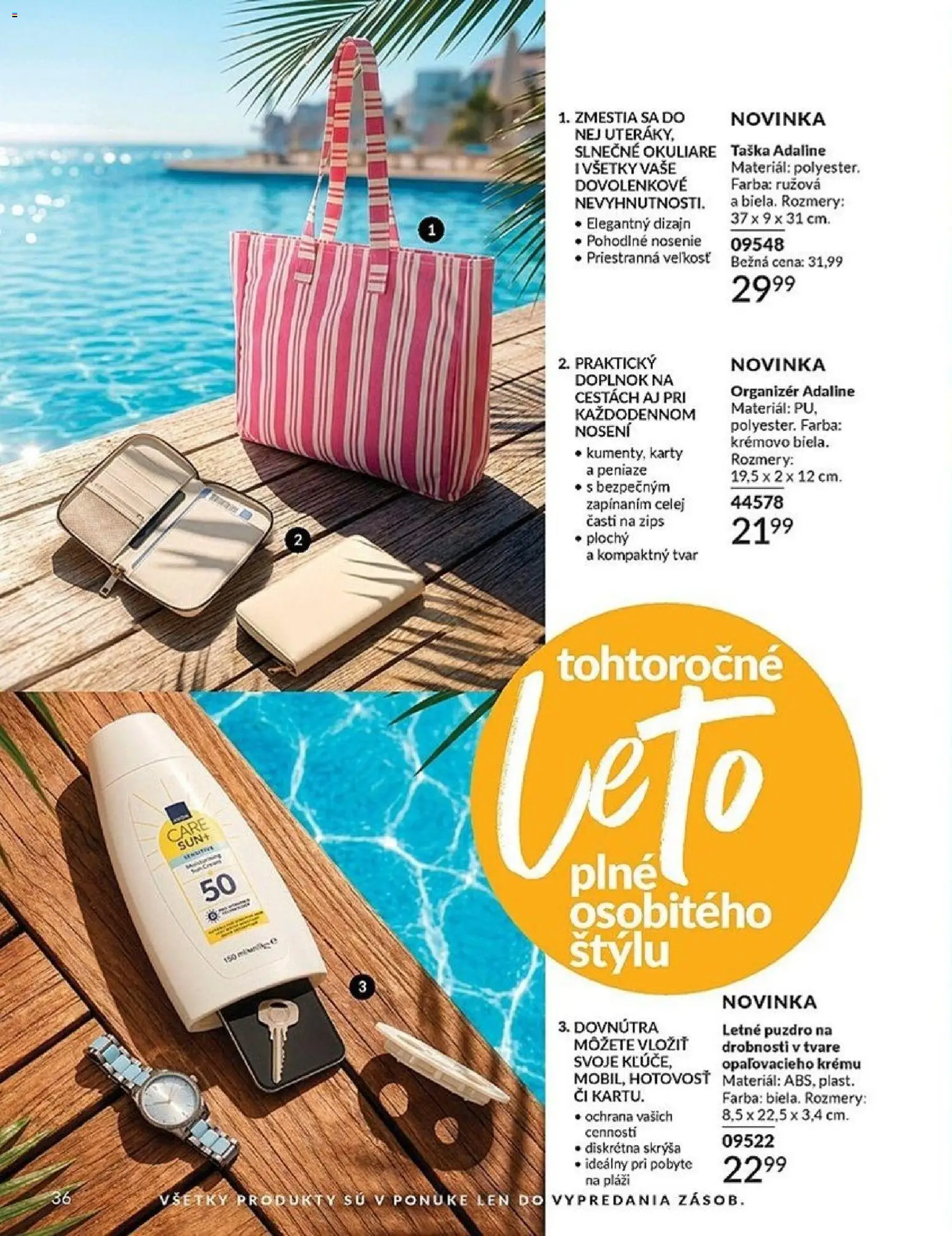 Nové Avon akcie – leták je platný od 01.06.2026 | Strana: 36 | Produkty: Organizér, Okuliare, Taška