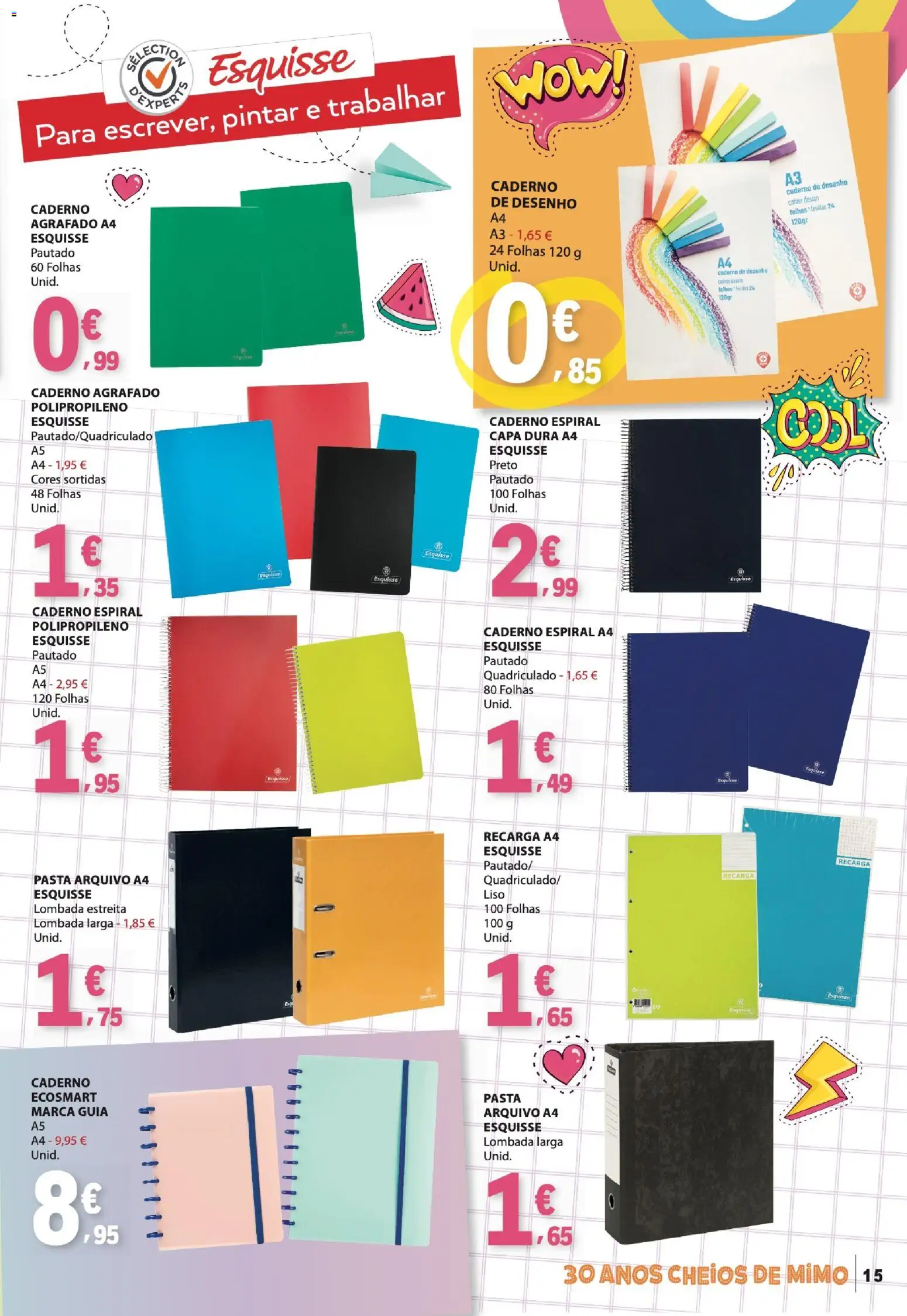 E.Leclerc - Folheto Regresso Às Aulas 2 │ válido de 25/08/2026 | Página: 15 | Produtos: Caderno