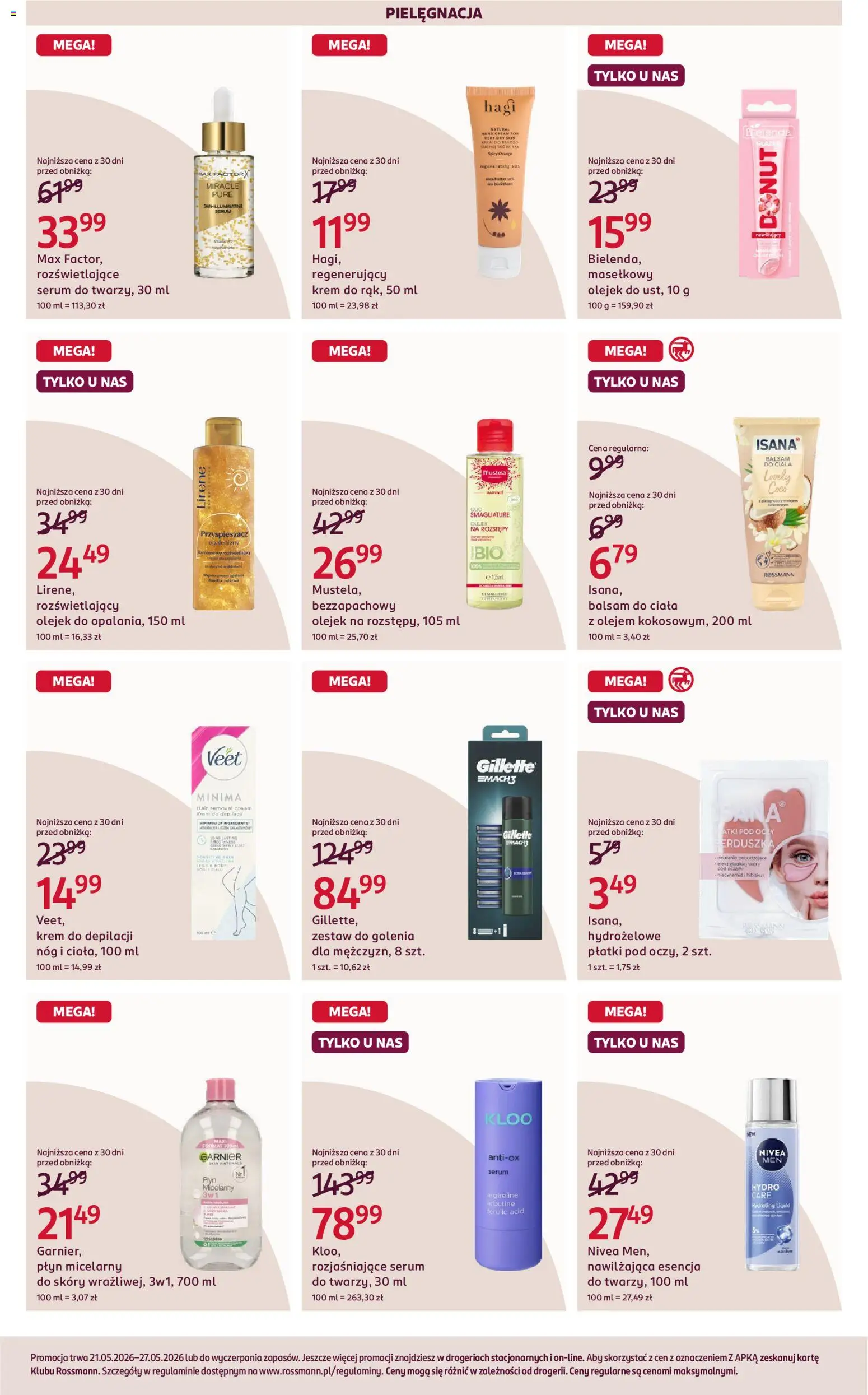 Rossmann gazetka od 21.05.2026 | Strona: 3 | Produkty: Płatki, Krem, Krem do depilacji