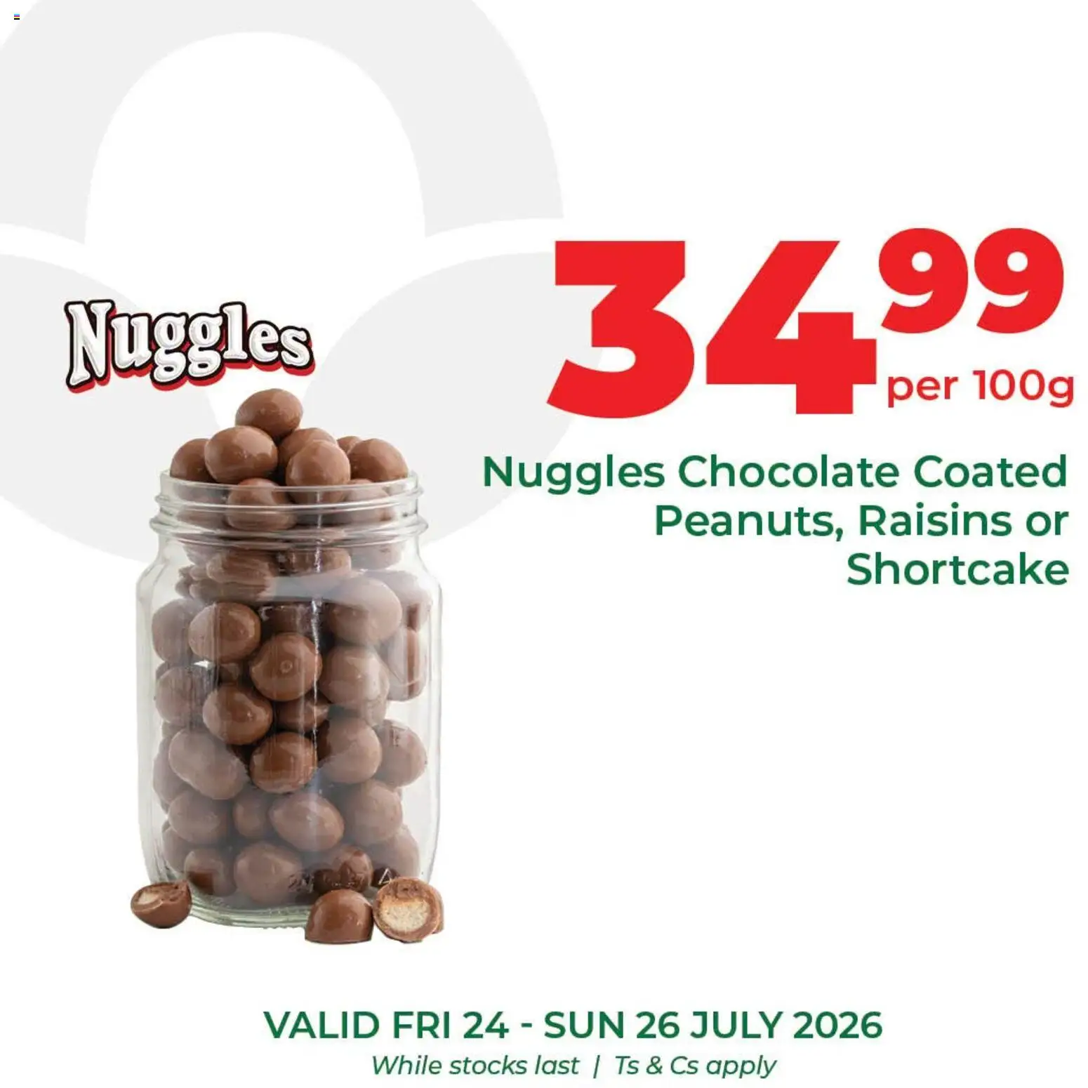 New Food Lover's Market catalogue – valid from 24/07/2026 | Page: 6 | Products: Chocolate, Raisins