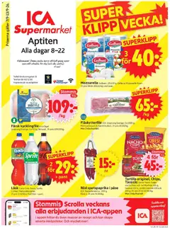 ICA Supermarket erbjudanden - Förhandsvisning av reklamblad från butik ICA Supermarket aktuell från 07/09/2026