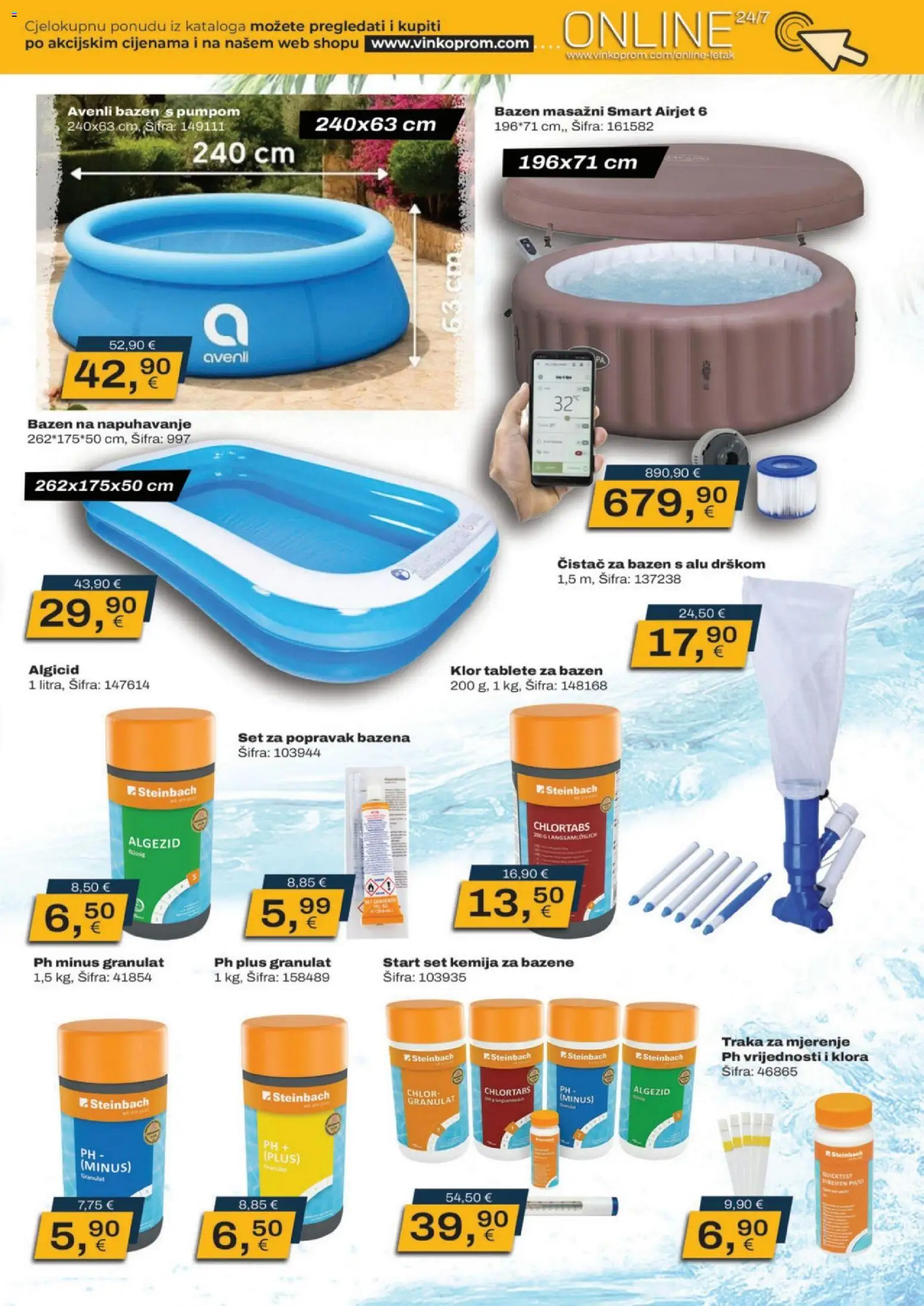 Vinkoprom katalog | vrijedi od 06.07.2026 | Stranica: 9 | Proizvodi: Bazen