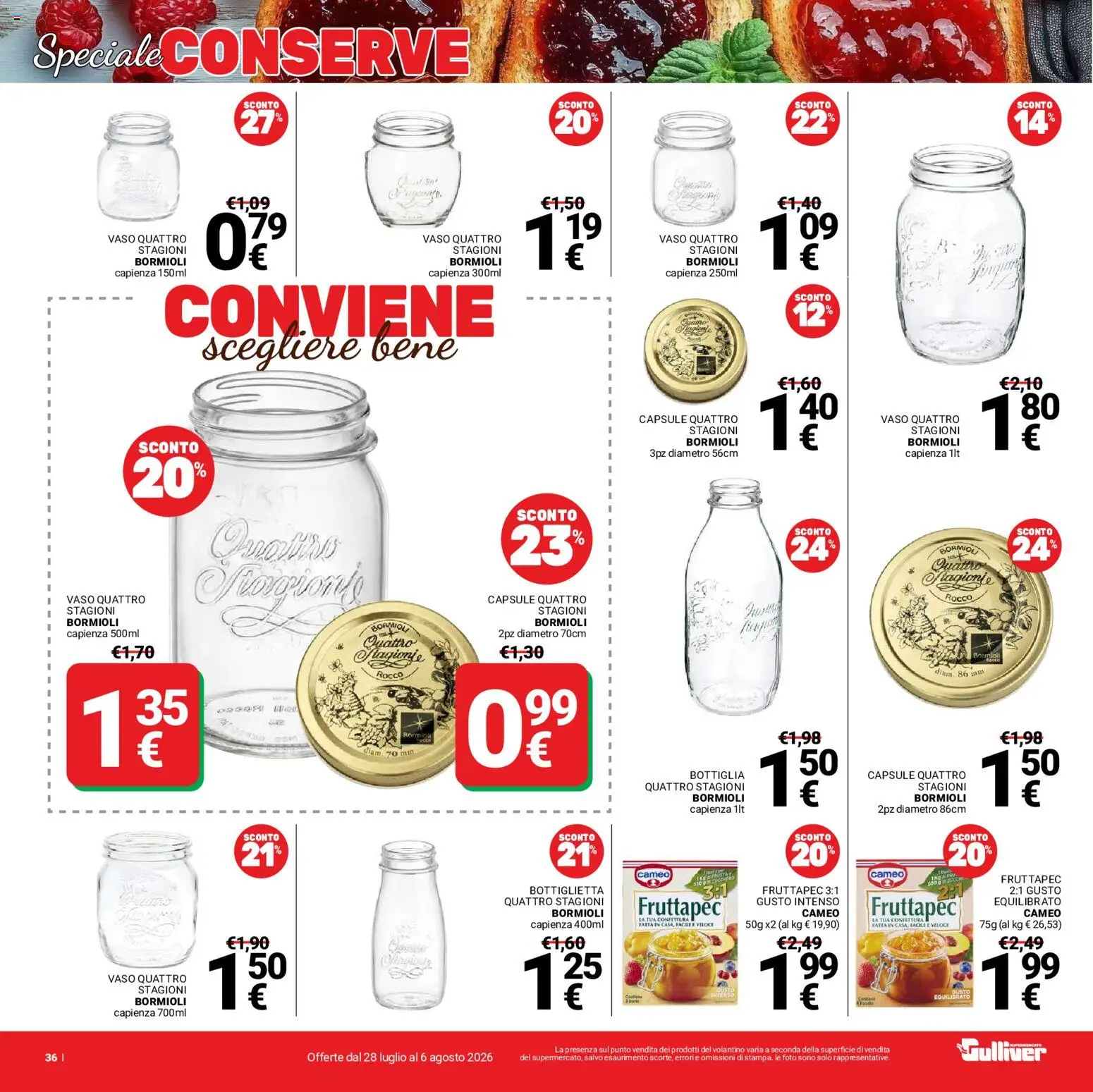 Volantino Gulliver del 28/07/2026 | Pagina: 36
