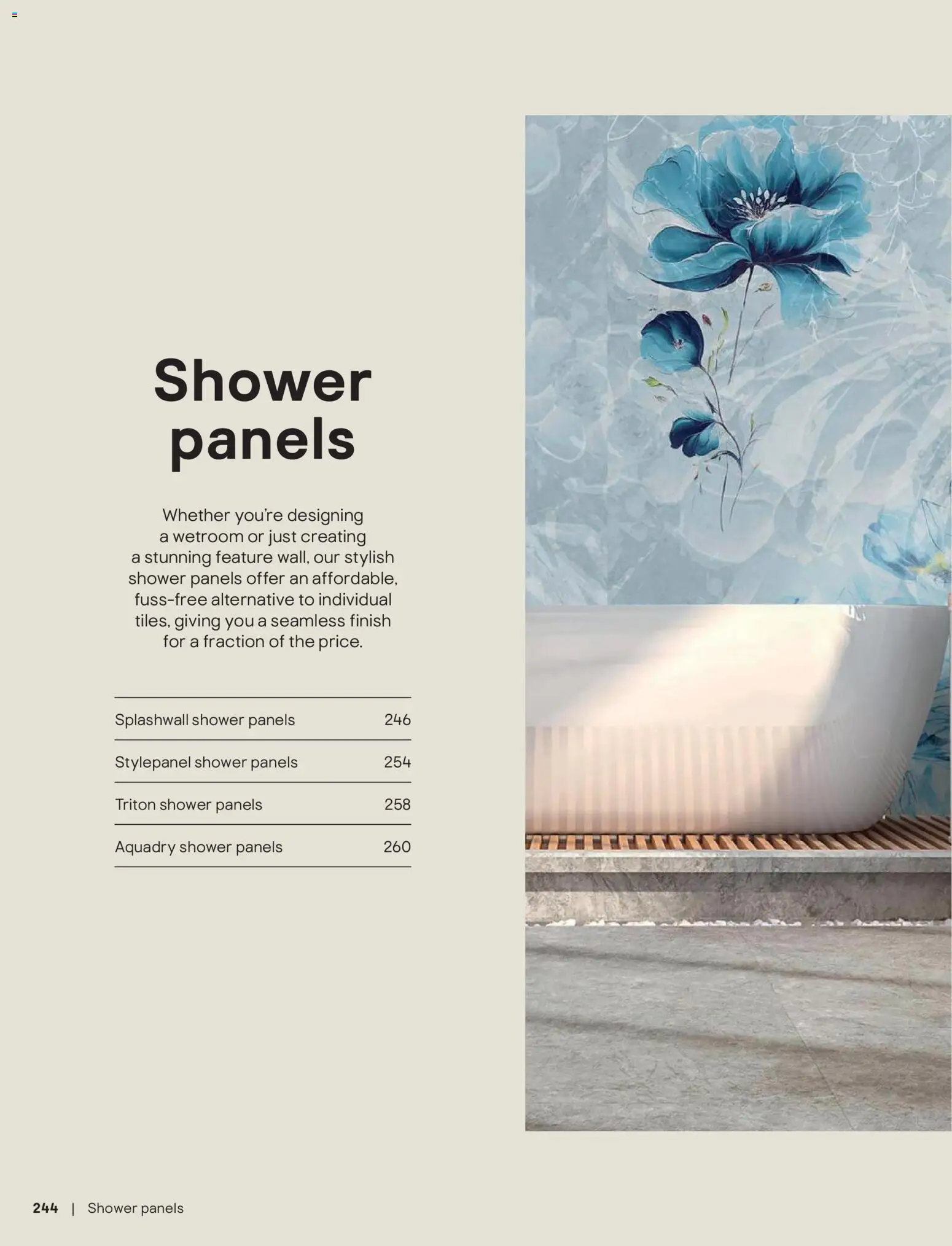 {H1} | Page: 245 | Products: Shower