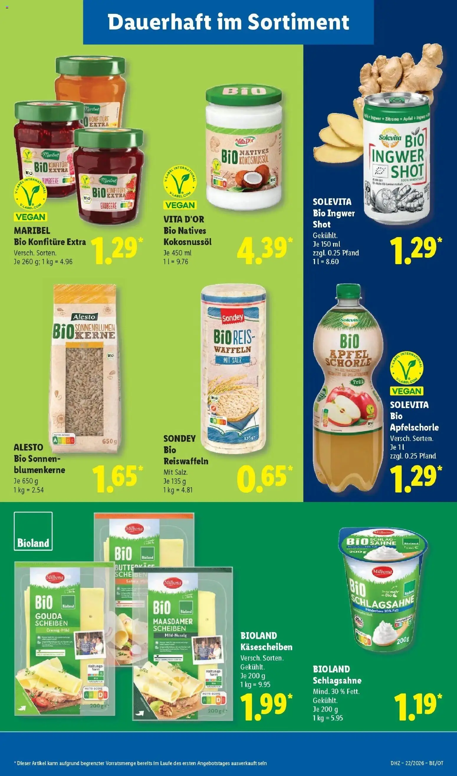 Lidl Prospekt Mahlow – gültig ab 26.05.2026 | Seite: 25 | Produkte: Waffeln, Salz, Reis, Sahne