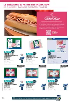 METRO - Prévisualisation de METRO - Boulangers Pâtissiers valide à partir de 30/04/2026 | Page: 90 | Produits: Jambon Cru, Pain, Jambon, Livre
