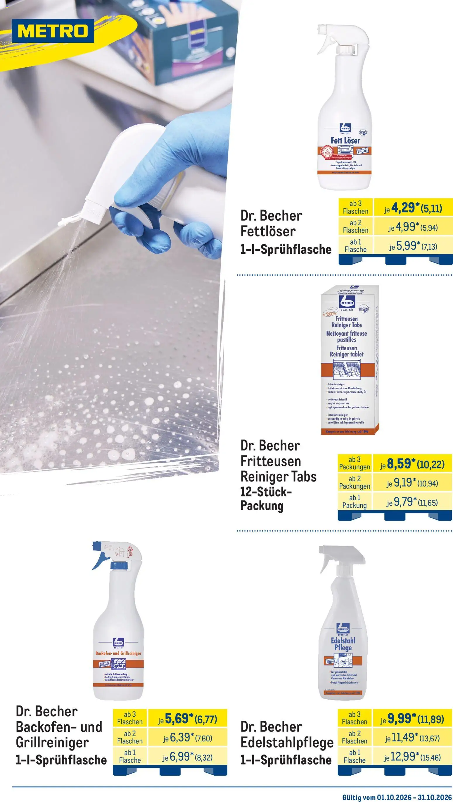 Metro Monats-Menü – gültig ab 01.10.2026 | Seite: 41 | Produkte: Friteuse, Öl, Backofen, Tablet