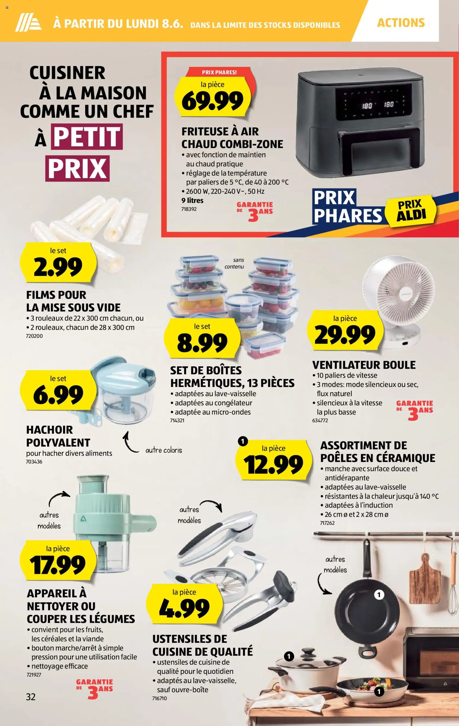 Aldi aktionen FR – gültig ab 04.06.2026 | Seite: 32 | Produkte: Friteuse