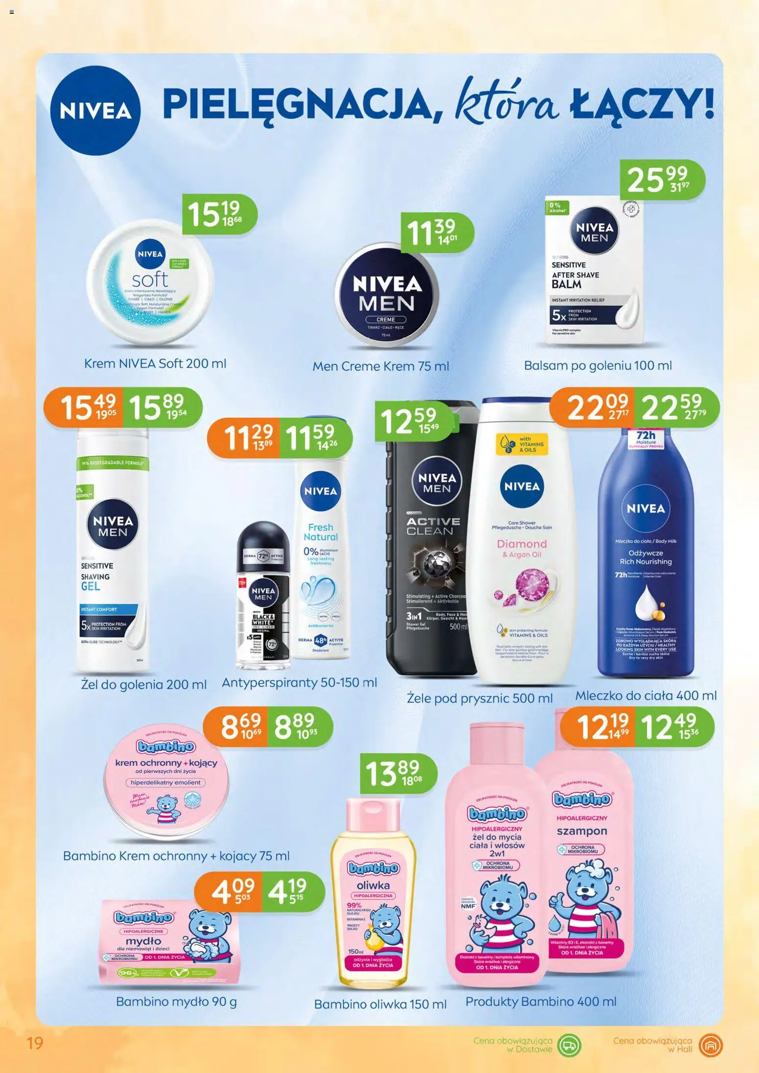 Eurocash gazetka - Katalog Chemiczny od 07.05.2026 | Strona: 19 | Produkty: Szampon, Balsam po goleniu, Mleczko do ciała, Mydło
