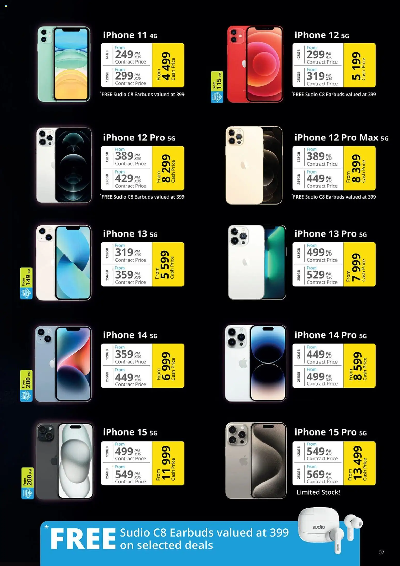 New Cellucity catalogue – valid from 08/09/2026 | Page: 7 | Products: Earbuds, Stock