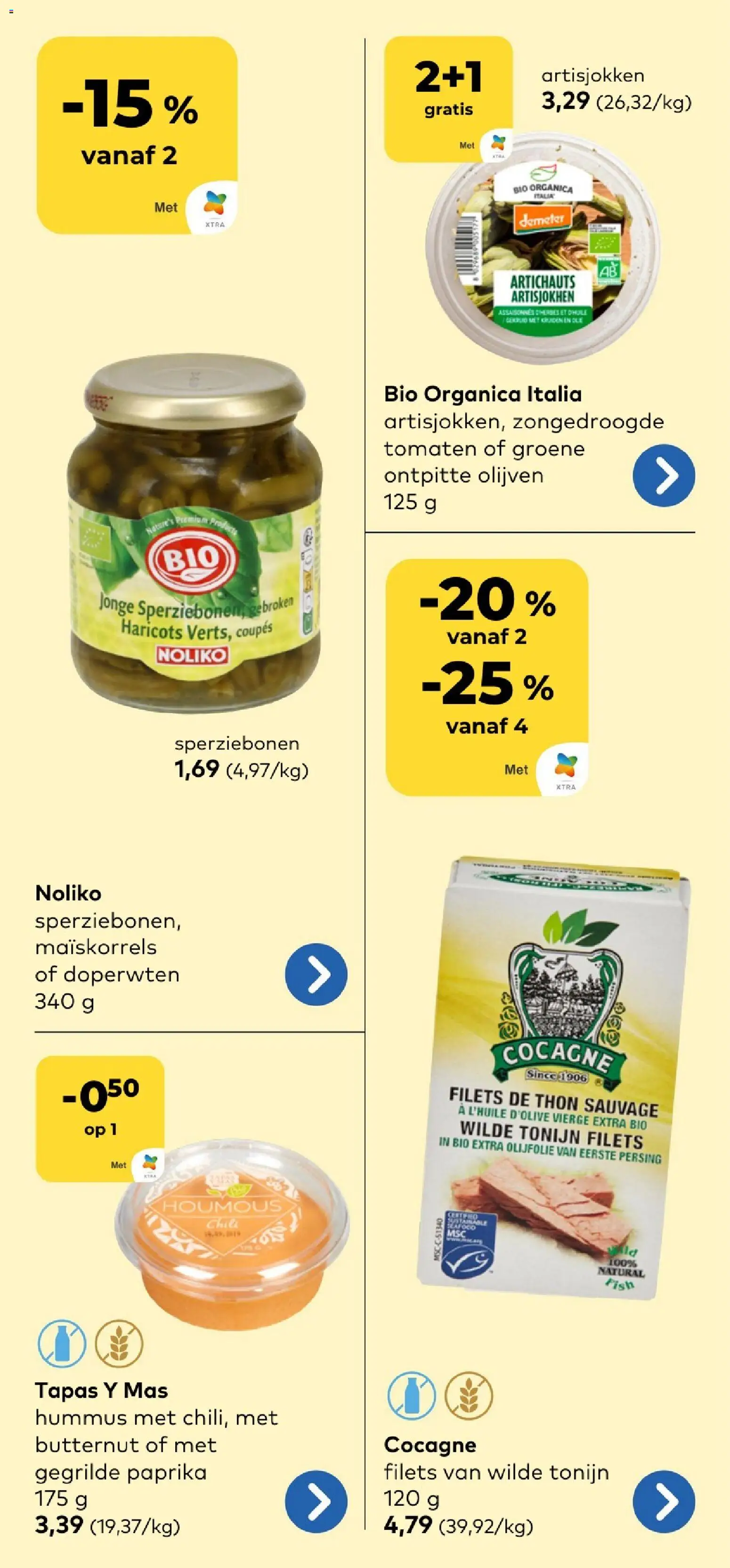 {H1} | Pagina: 11 | Producten: Olijfolie, Tomaten, Tonijn, Olijven