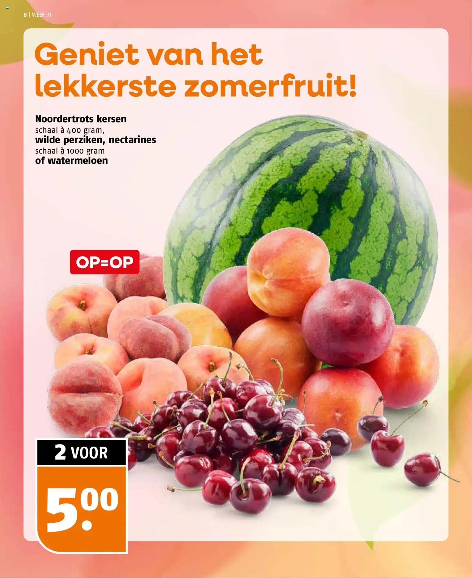 {H1} | Pagina: 8 | Producten: Nectarines, Kersen, Schaal, Watermeloen