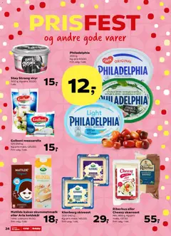 Matilde kakao skummetmælk eller Arla koldskål, 1 liter. Literpris 18,00. gyldig fra 21/08/2026 | Side: 24