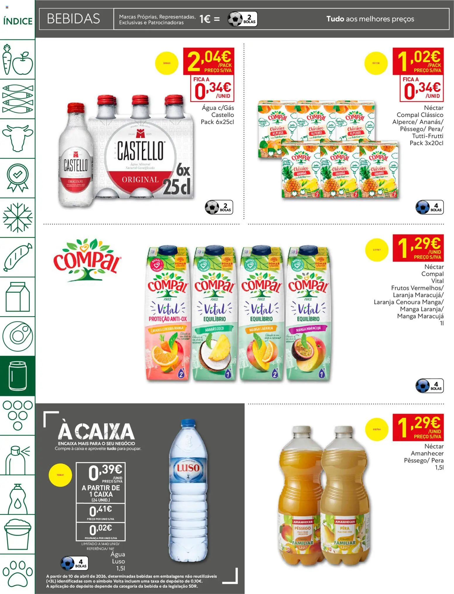 Recheio folheto │ válido de 05.05.2026 | Página: 30 | Produtos: Agua, Caixa, Cenoura, Água mineral