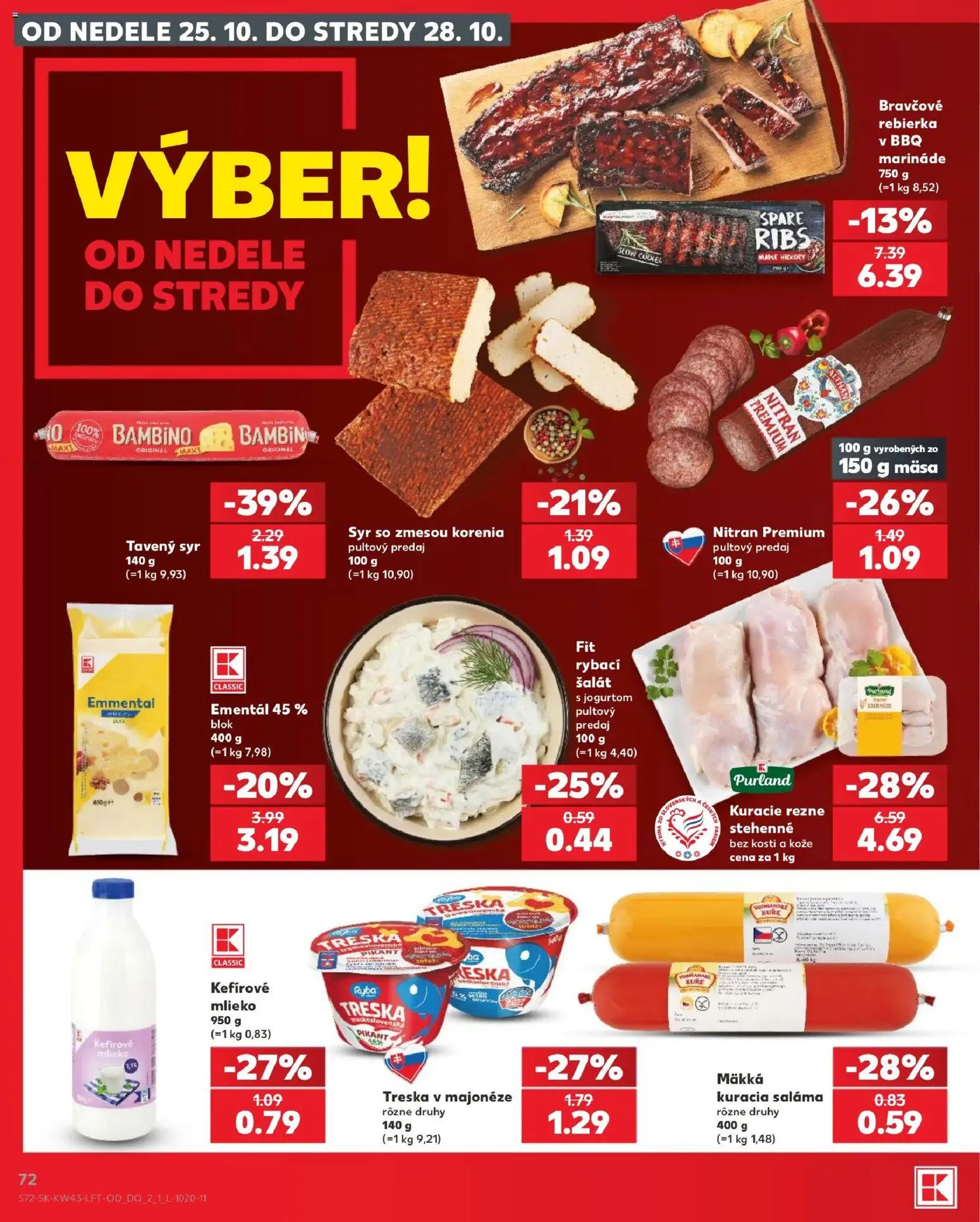 Kaufland SK akciós ujság - amely érvényes a következő dátumtól: 2026.10.22. | Oldal: 72