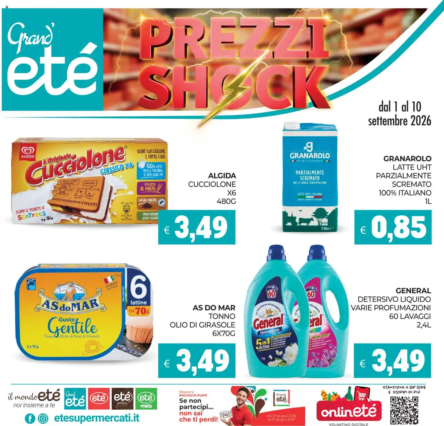Volantino Eté del 01/09/2026 | Pagina: 1 | Prodotti: Tè, Olio di girasole, Cacao, Semi di girasole