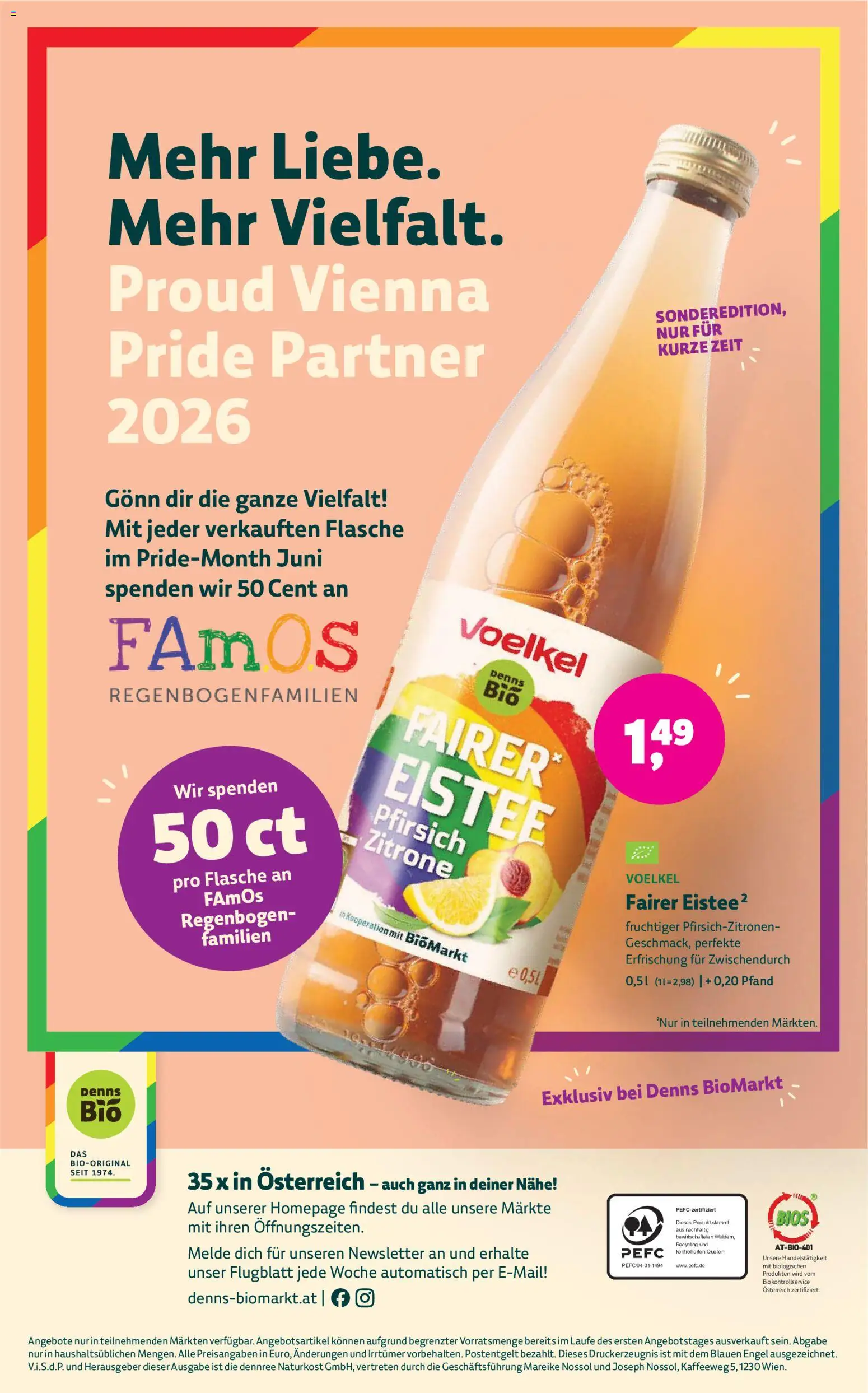 Denns BioMarkt Flugblatt gültig ab 03.06.2026 | Seite: 18 | Produkte: Zitrone, Pfirsich
