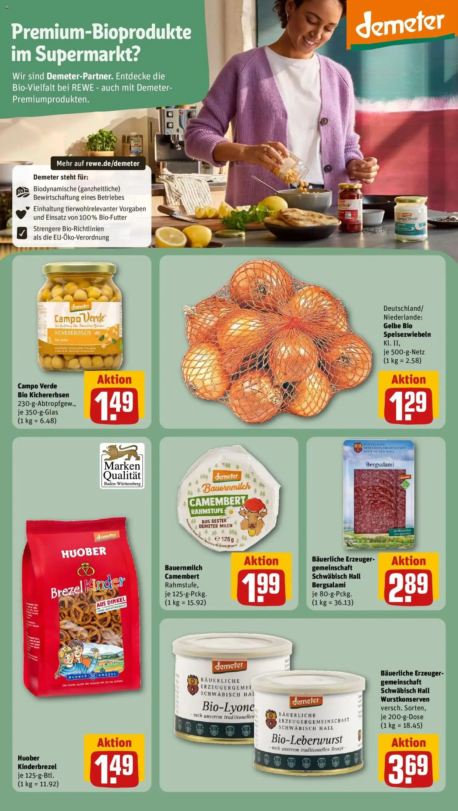 REWE Prospekt ab 10.08.2026 zum Blättern » Angebote | Seite: 28 | Produkte: Milch, Camembert