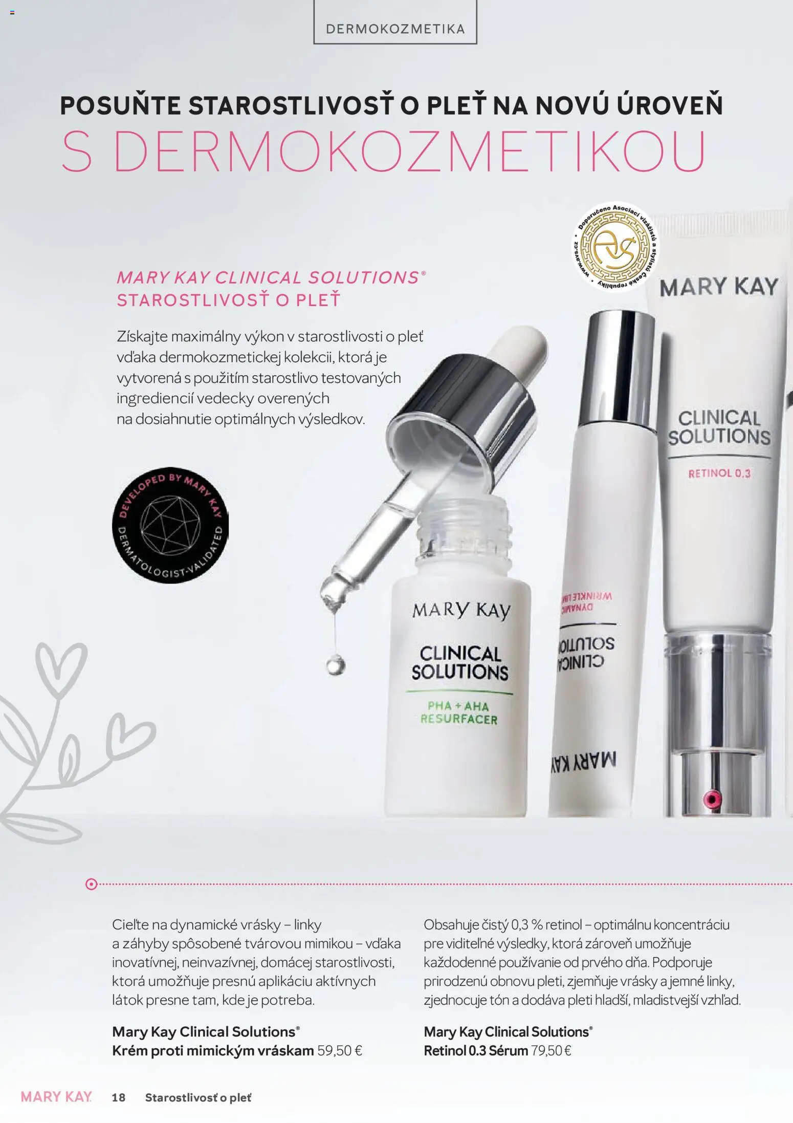 Nové Mary Kay akcie – leták je platný od 01.04.2026 | Strana: 18 | Produkty: Krém