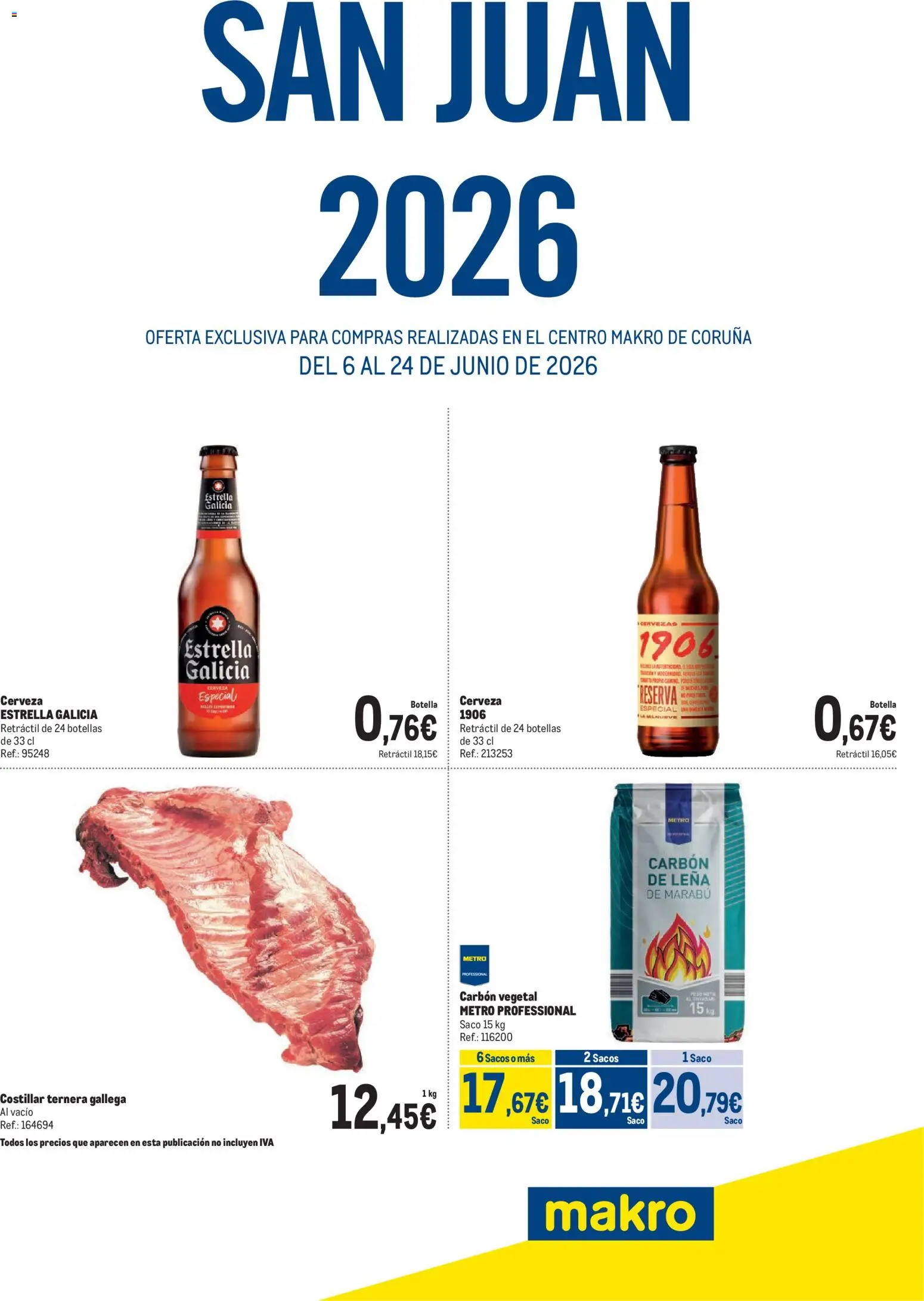 Makro Especial San Juan La Coruña │ válido desde el 06.06.2026 | Página: 1 | Productos: Cerveza, Peso