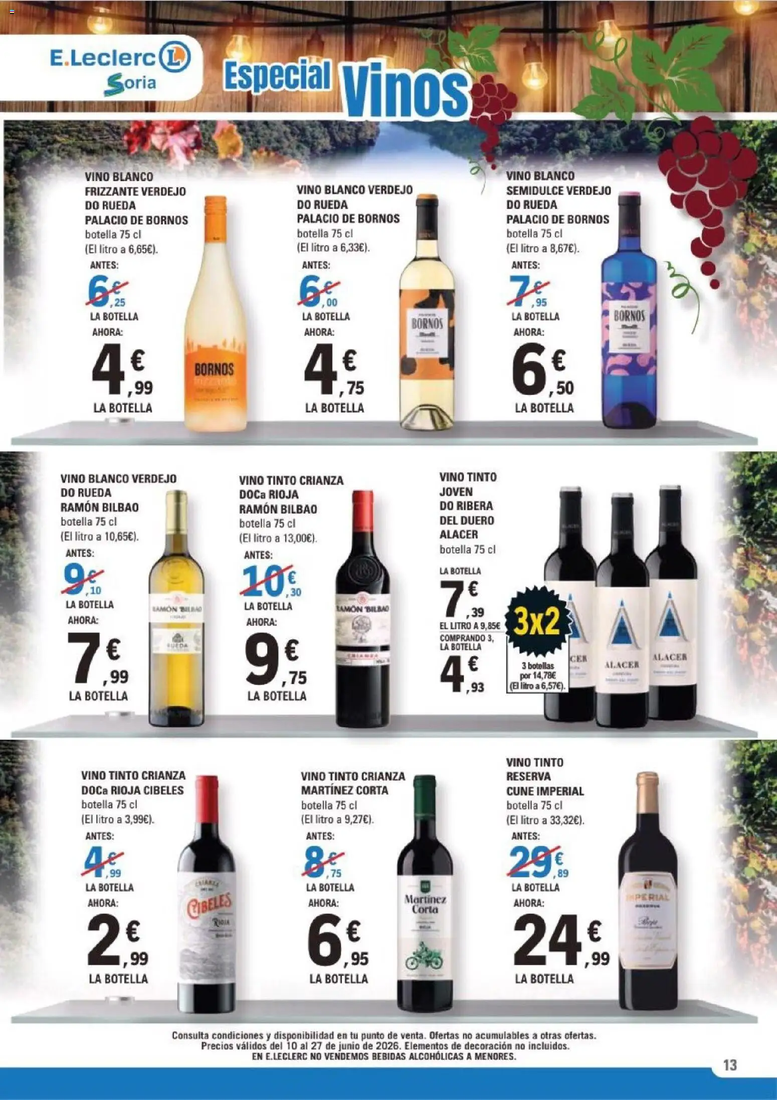 E.Leclerc Soria │ válido desde el 10.06.2026 | Página: 13 | Productos: Vino