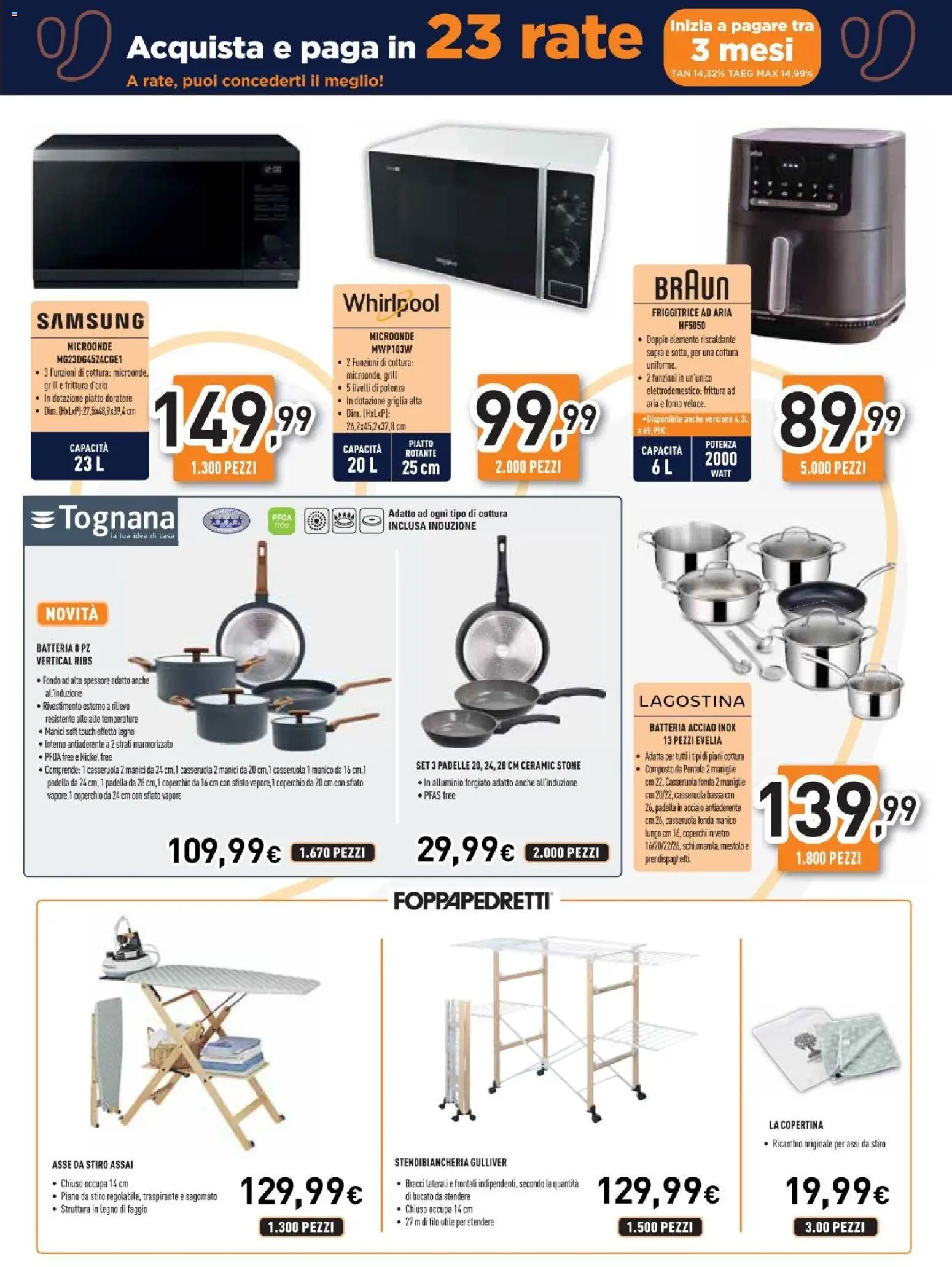 Volantino Unieuro del 11.06.2026 | Pagina: 19 | Prodotti: Microonde, Piatto, Casseruola, Griglia