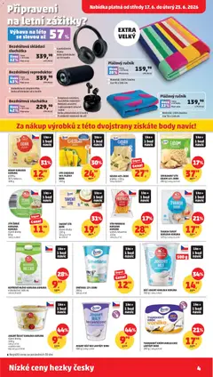 Náhled letáku Penny Market leták od 17.06.2026 | Strana: 4 | Produkty: Tavený sýr, Sýr, Tvaroh, Eidam